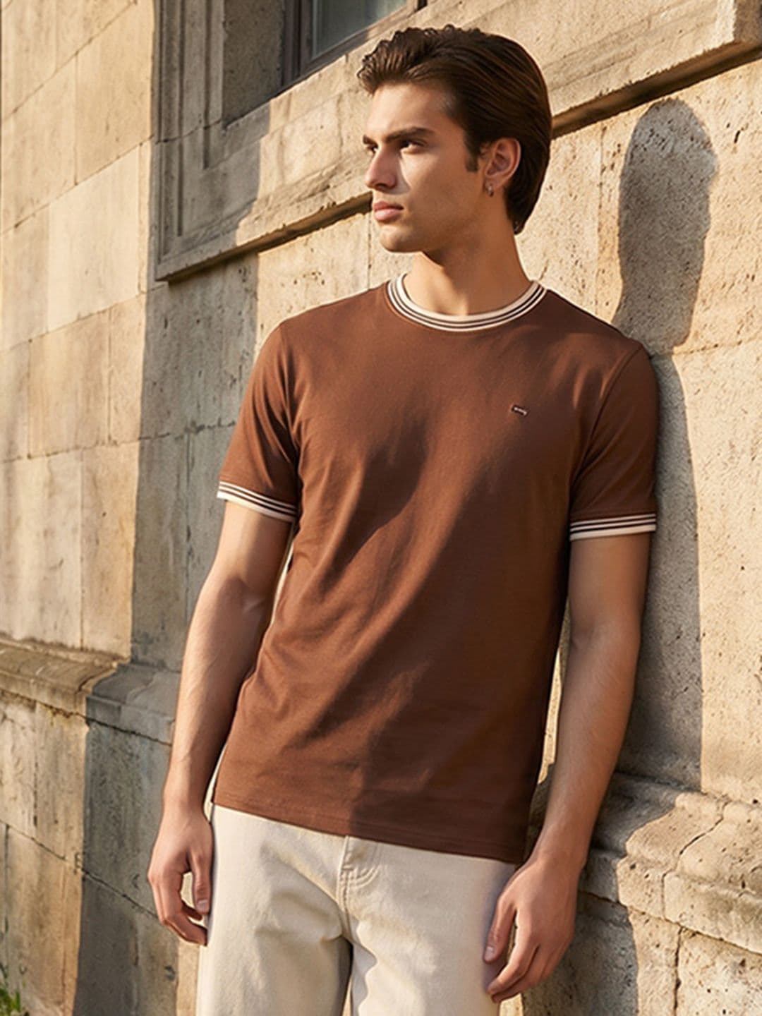 Mr Bowerbird Round Neck Pure Cotton T-shirt - view 1