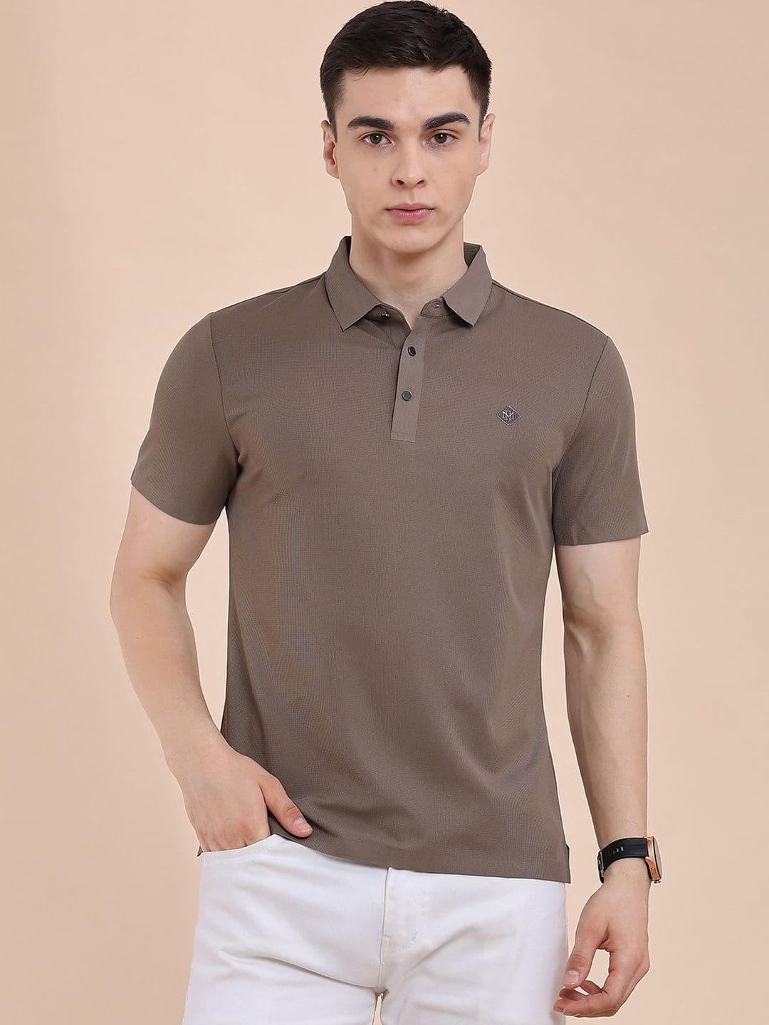 V-Mart Men Polo Collar T-shirt - view 1
