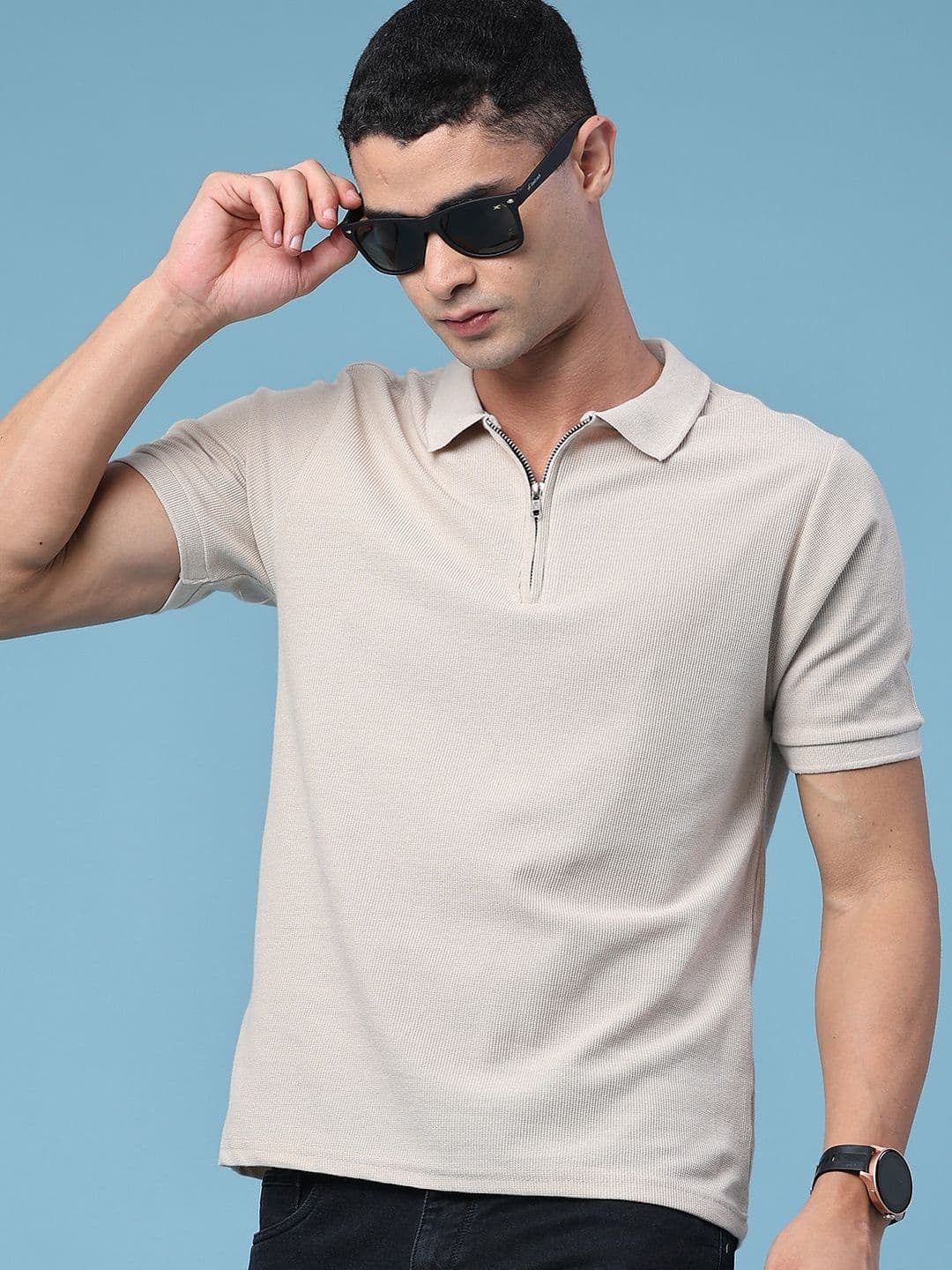 V-Mart Men Polo Collar T-shirt - view 1
