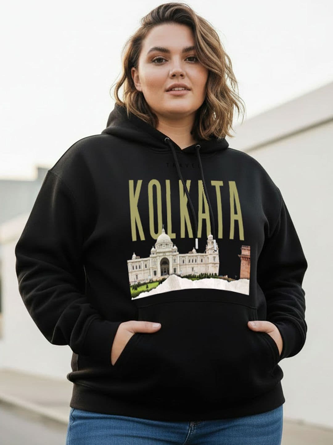 Moda Rapido Women Printed Hooded Sweatshirt - view 1
