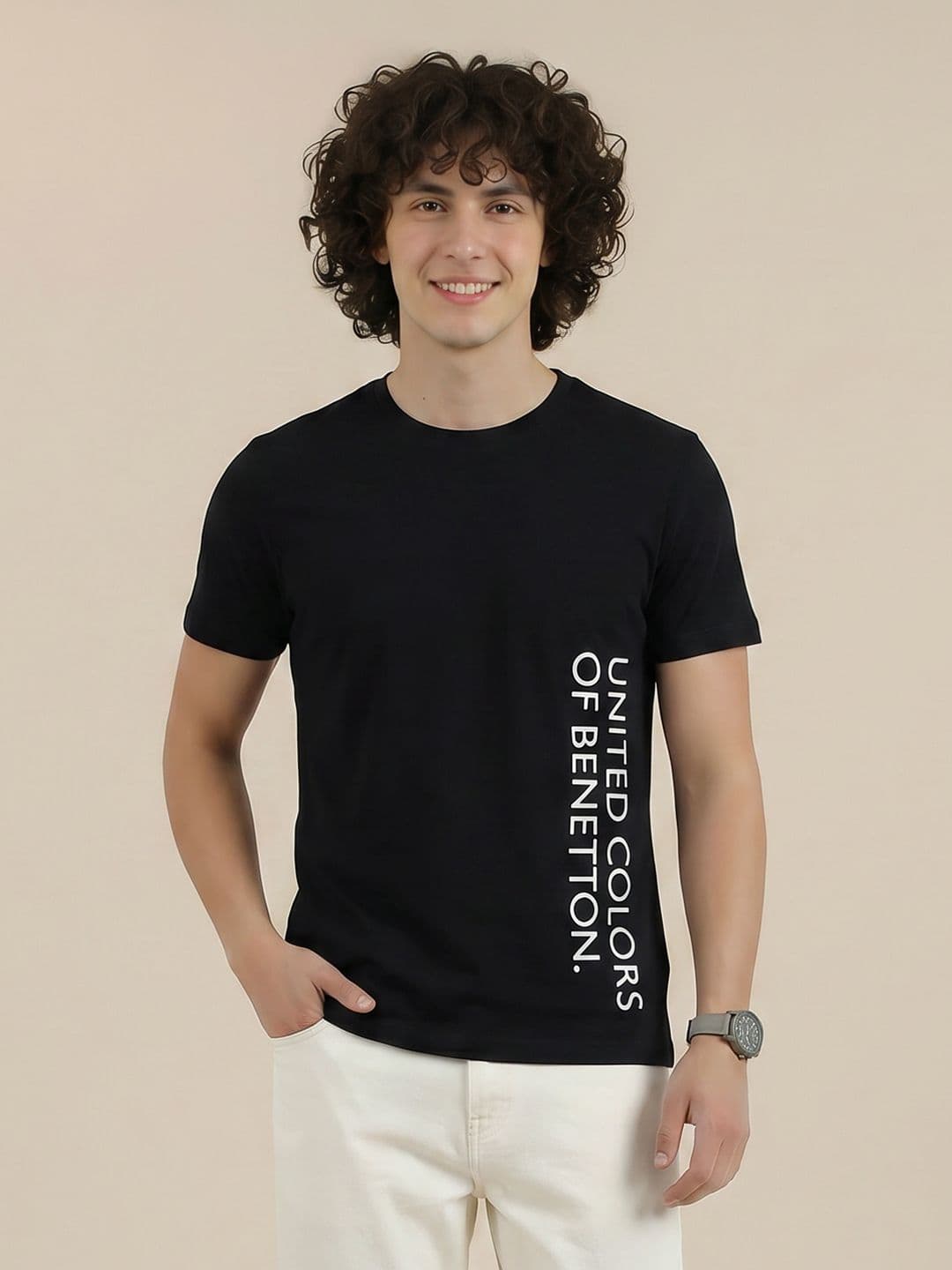 United Colors of Benetton Brand Logo Printed T-shirt - view 1