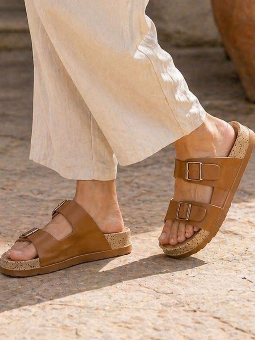 CORSICA Women Open Toe Flats with Buckles - view 1