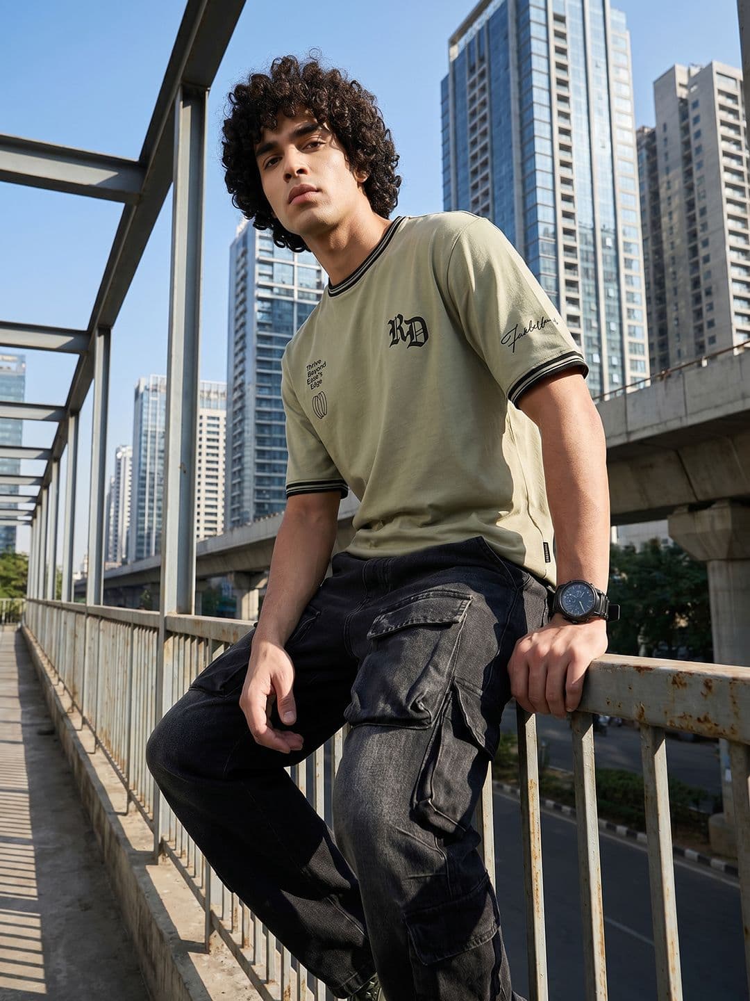 The Roadster Lifestyle Co. Relaxed Fit Pure Cotton T-shirt - view 1