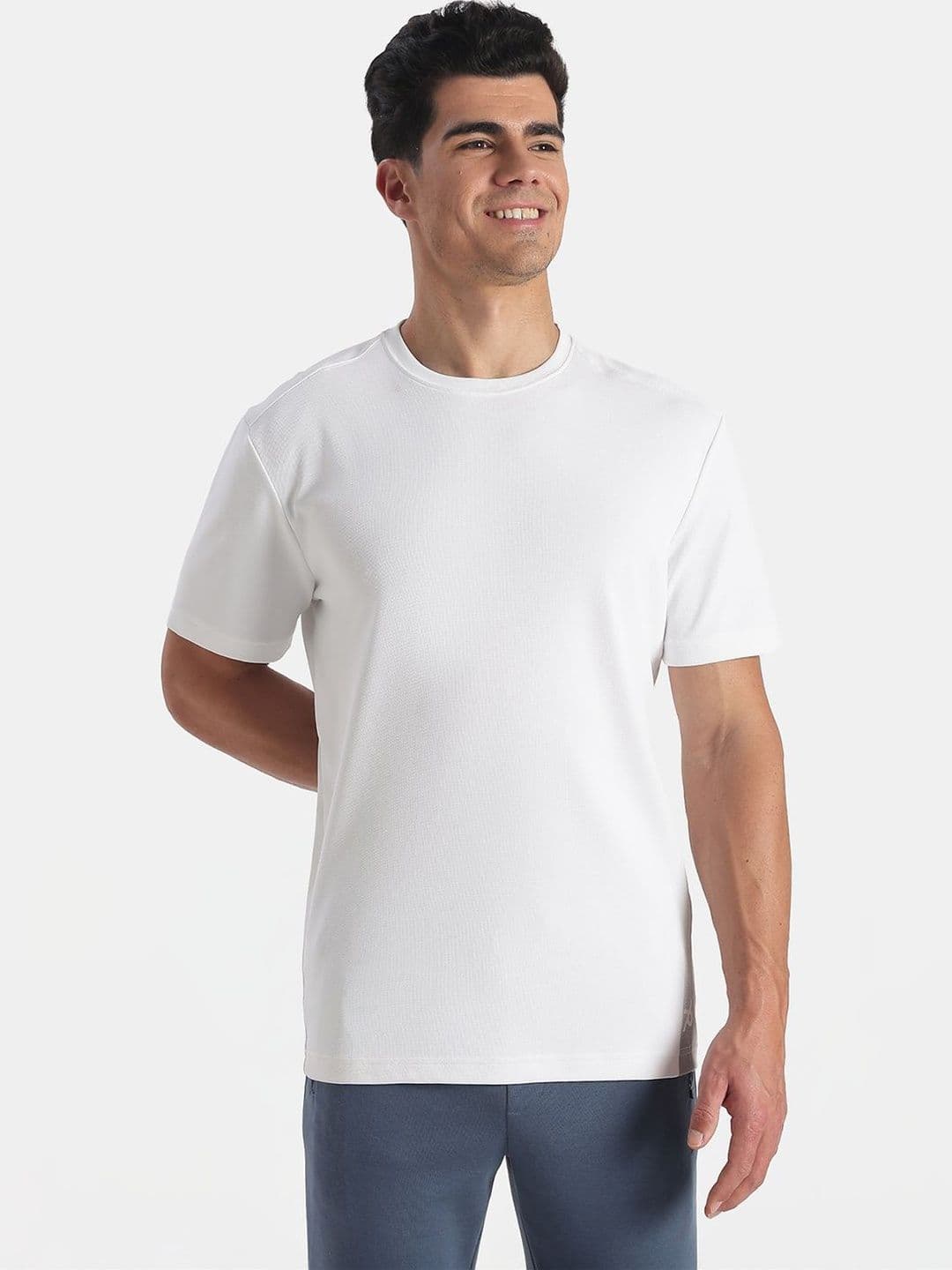 Jockey Microfiber Fabric Round Neck Half Sleeve T-Shirt with StayFresh Treatment - AM74 - view 1