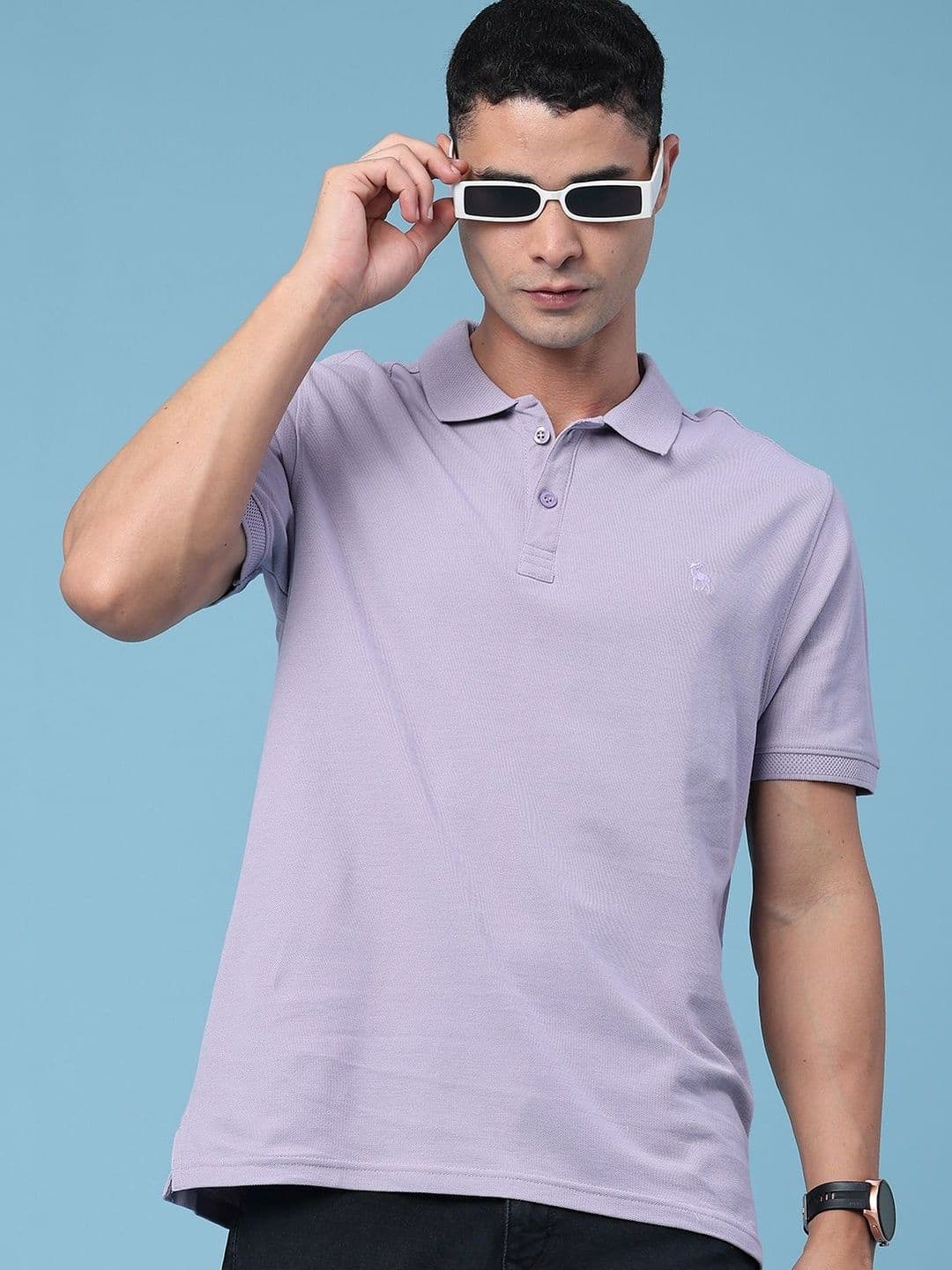 V-Mart Men Brand Logo Polo Collar T-shirt - view 1