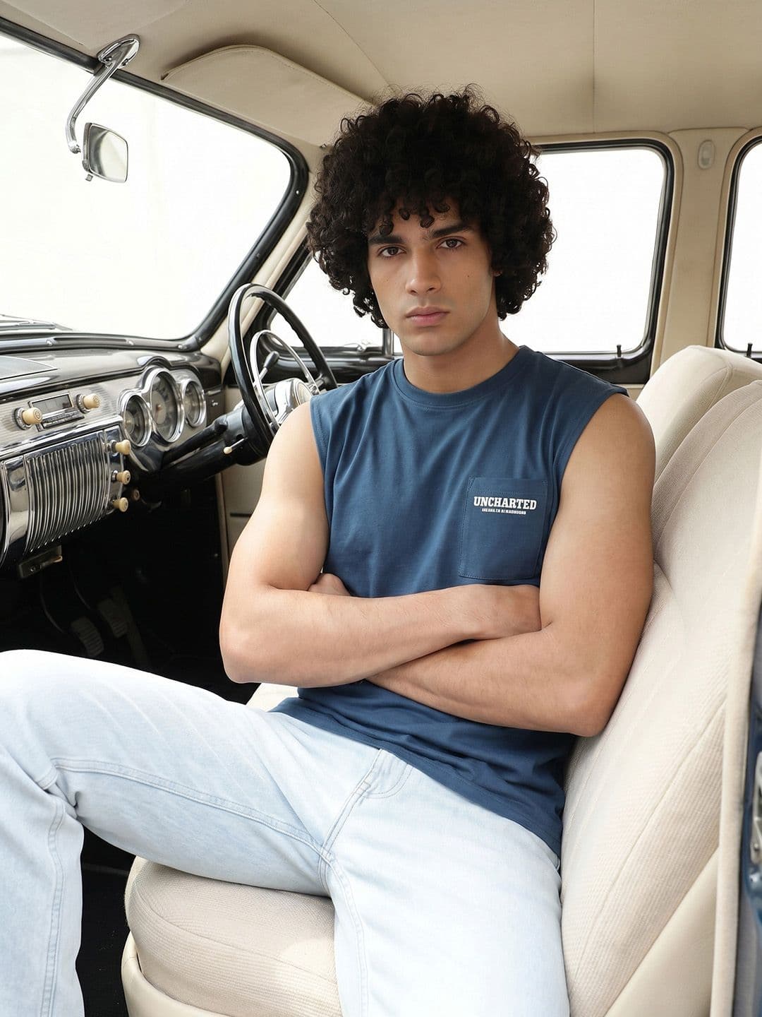 The Roadster Life Co. Pure Cotton Relaxed Fit T-shirt - view 1