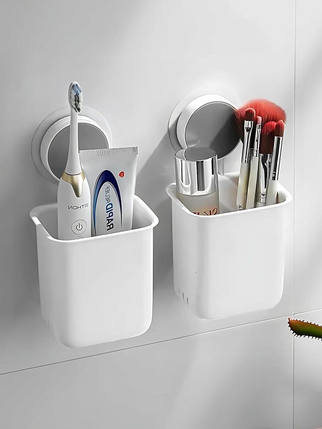 kepzell White 2 piece Solid Plastic Bathroom Caddy - view 1