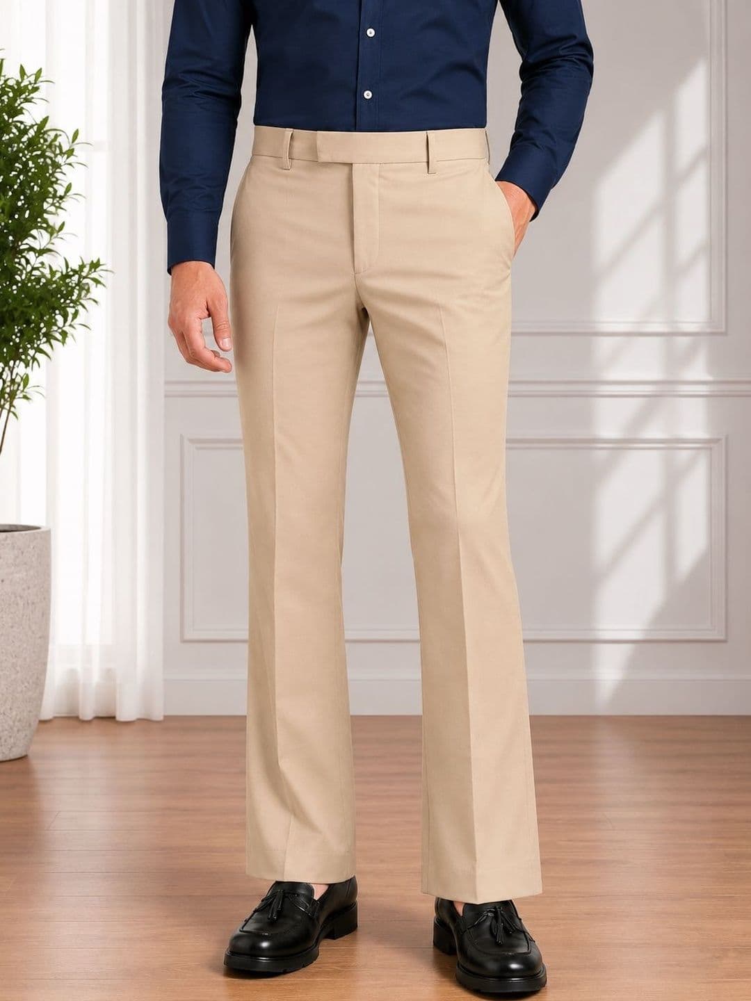 GHABA CREATION Men Easy Wash Trousers - view 1