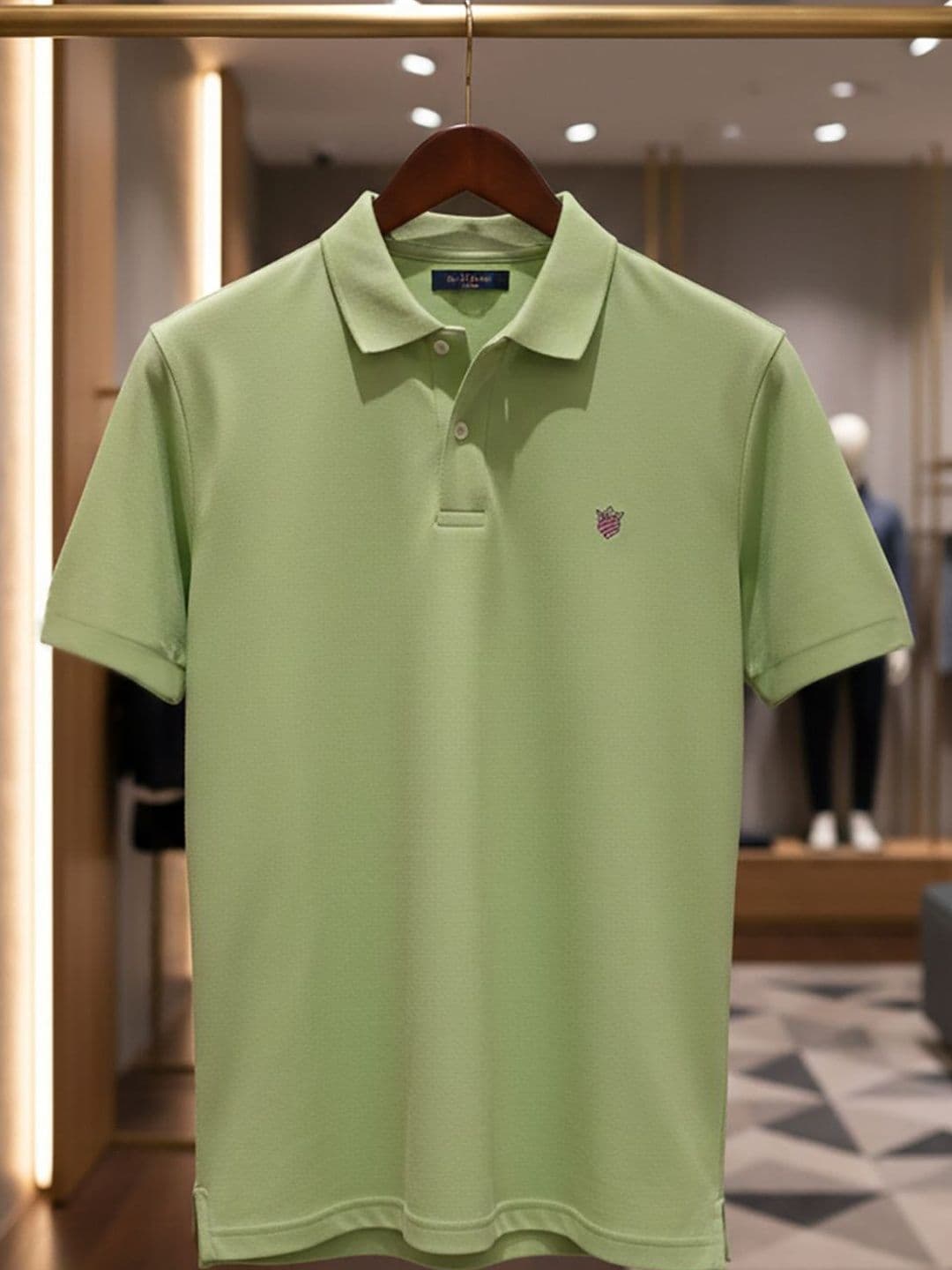 RADYJA Men Brand Logo Polo Collar T-shirt - view 1
