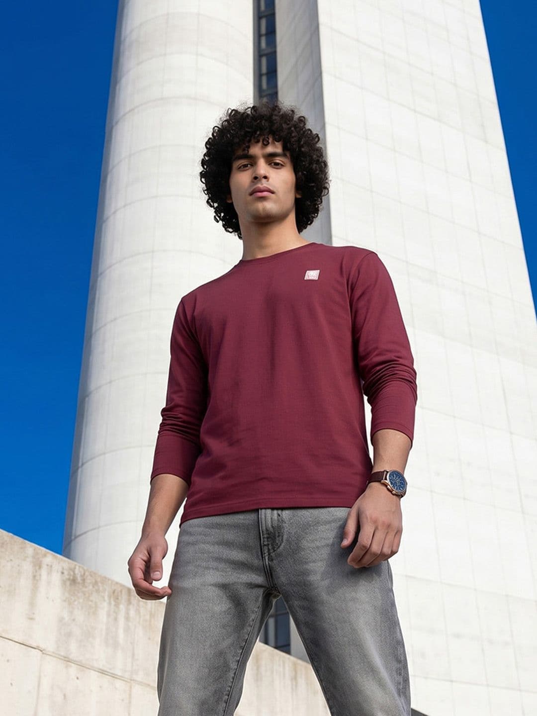 The Roadster Life Co. Relaxed Fit Pure Cotton T-shirt - view 1