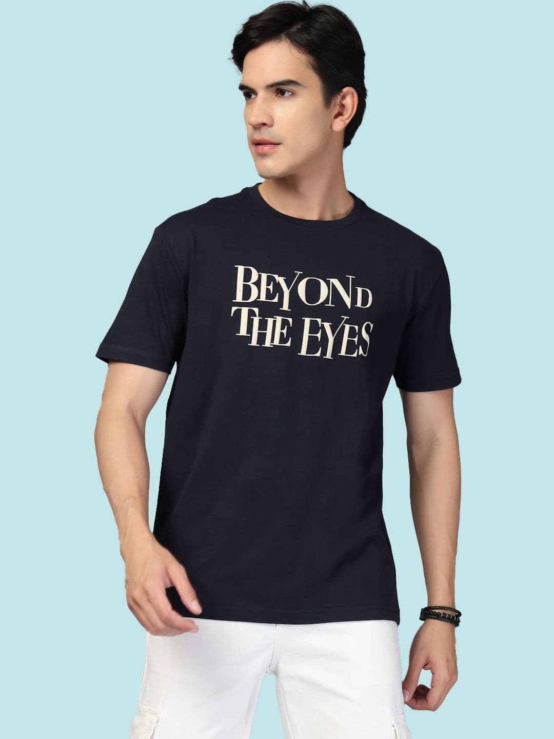 KLOUE Men Typography Printed T-shirt - view 1