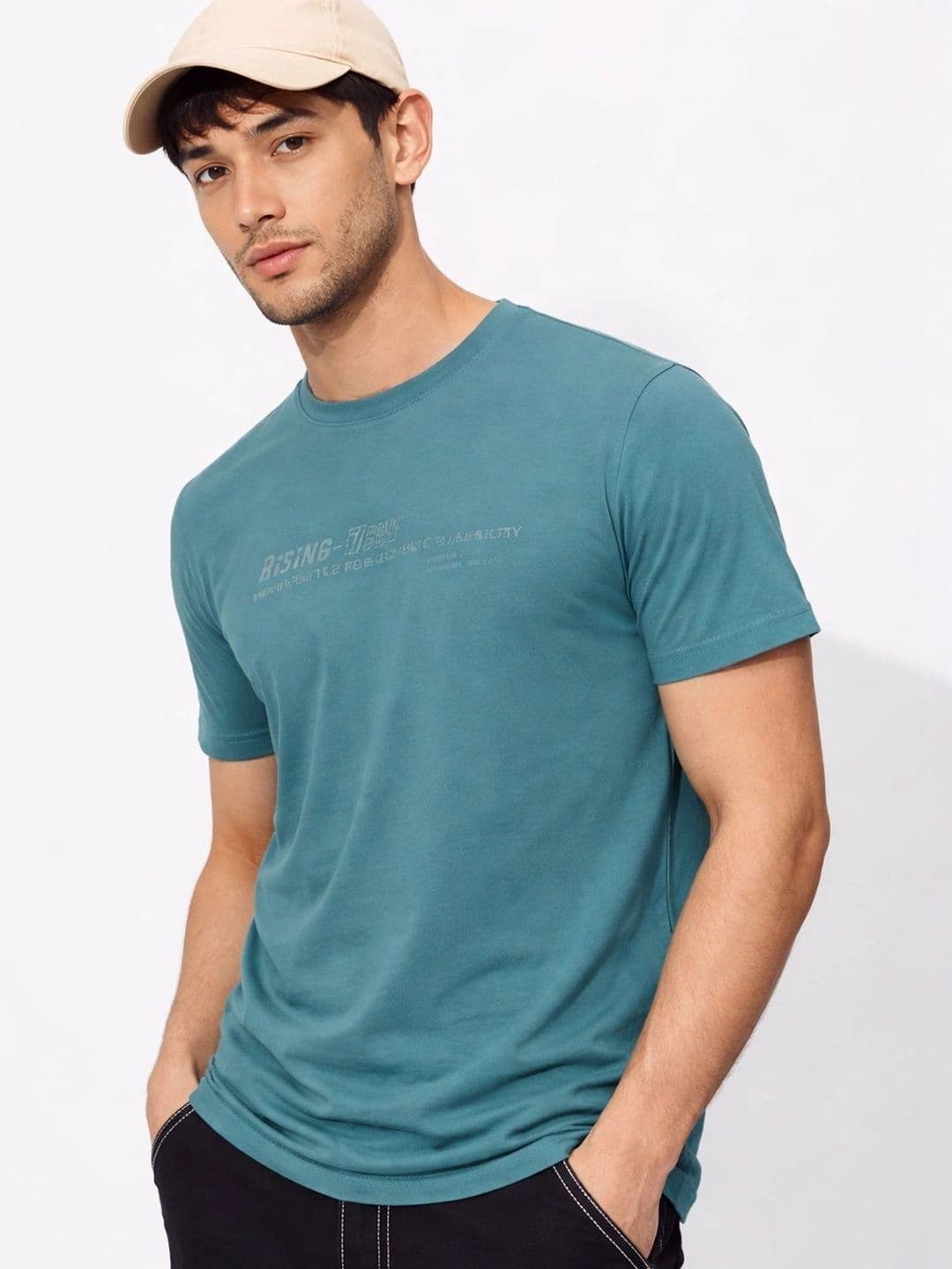 Klub Fox Men Printed Round Neck Polyester Tshirt - view 1