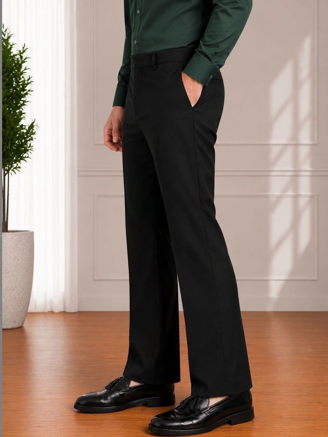 GHABA CREATION Men Easy Wash Trousers - view 1