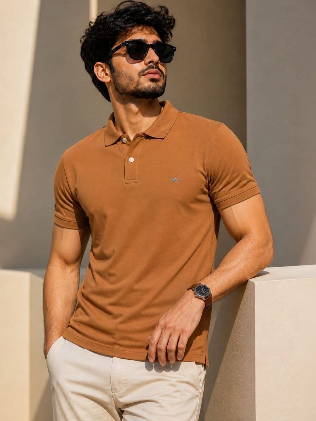 WILD COPS Men Polo Collar T-shirt - view 1