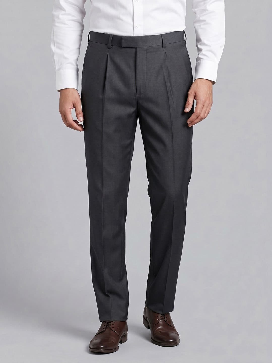 INVICTUS Men Mid-Rise Slim Fit Flat-Front Trousers - view 1