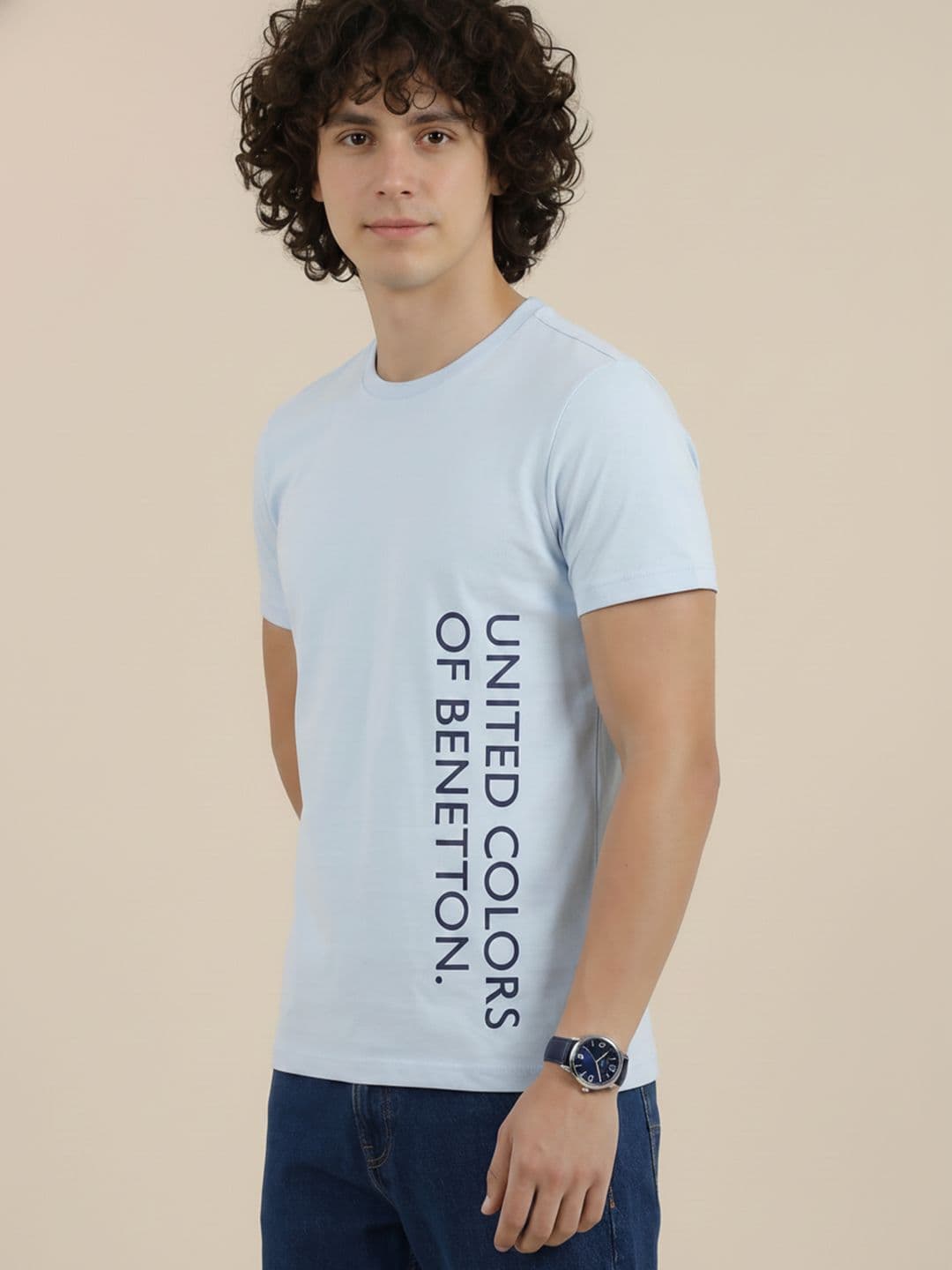 United Colors of Benetton Brand Logo Printed T-Shirt - view 1