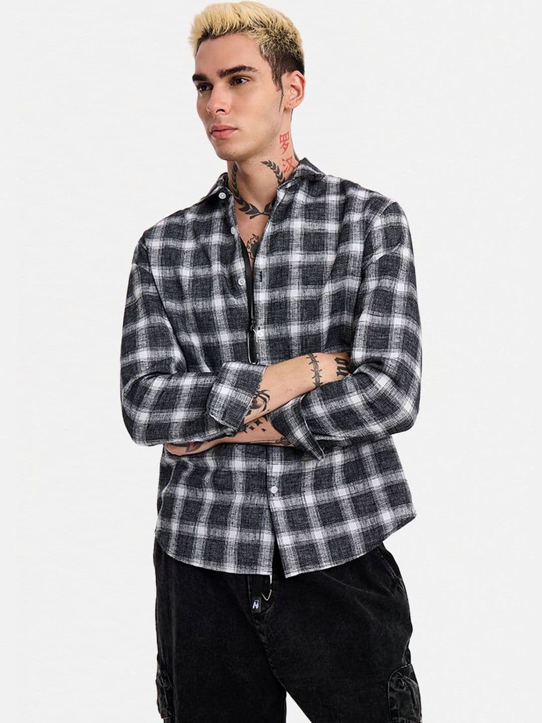 Snitch Men Checked Casual Shirt - view 1