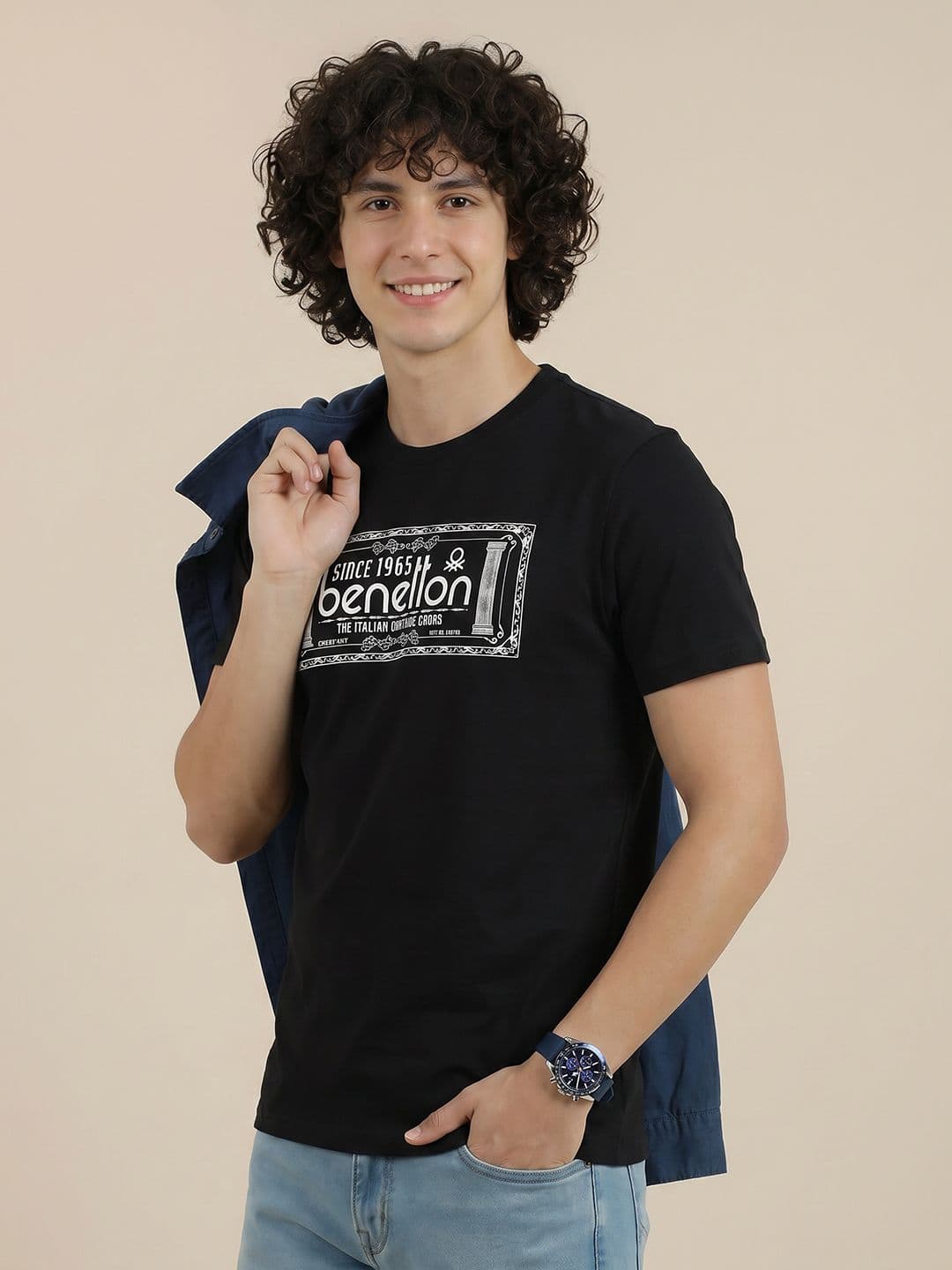 United Colors of Benetton Typography Printed T-Shirt - view 1