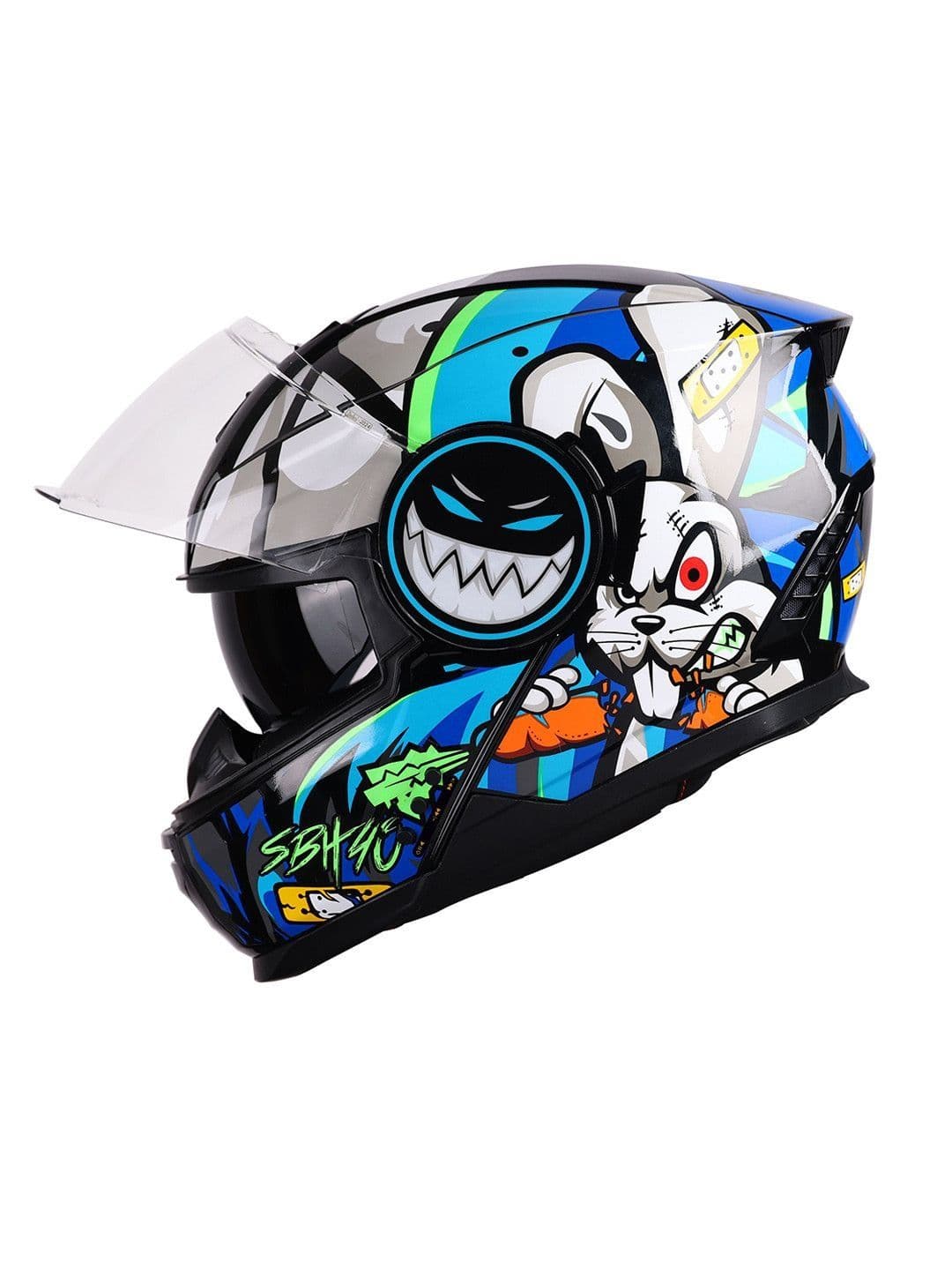 Steelbird SBH 40 Crazy Doe Bluetooth Full Face ISI Certified Motorbike Helmet - view 1