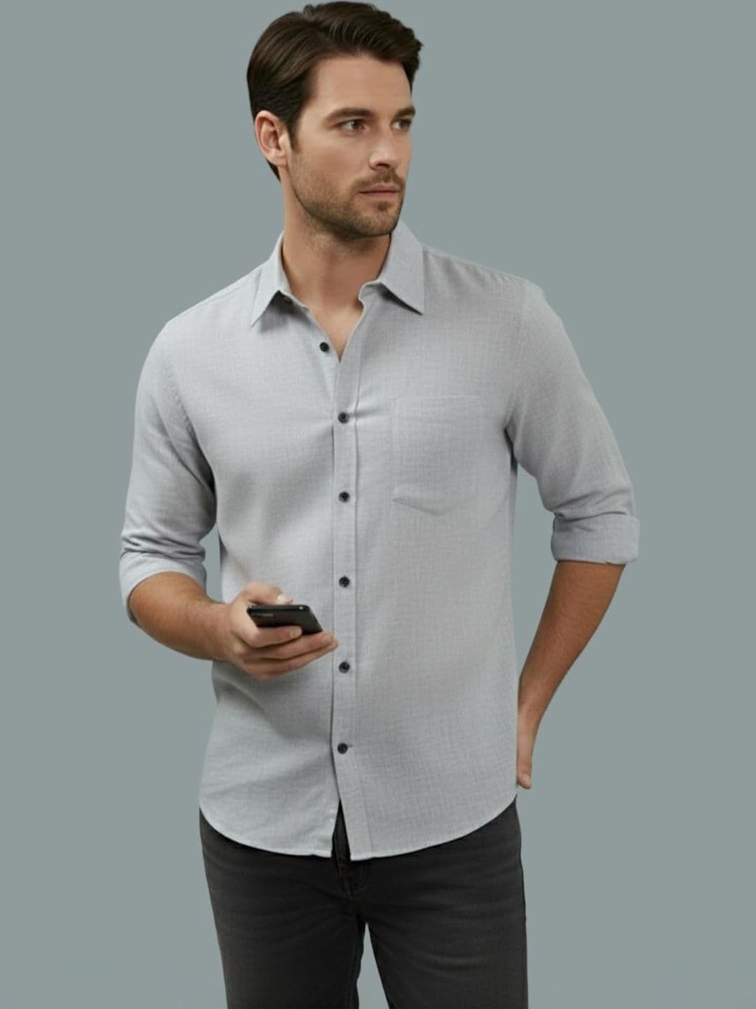 STILLIN Men Smart Slim Fit Casual Shirt - view 1