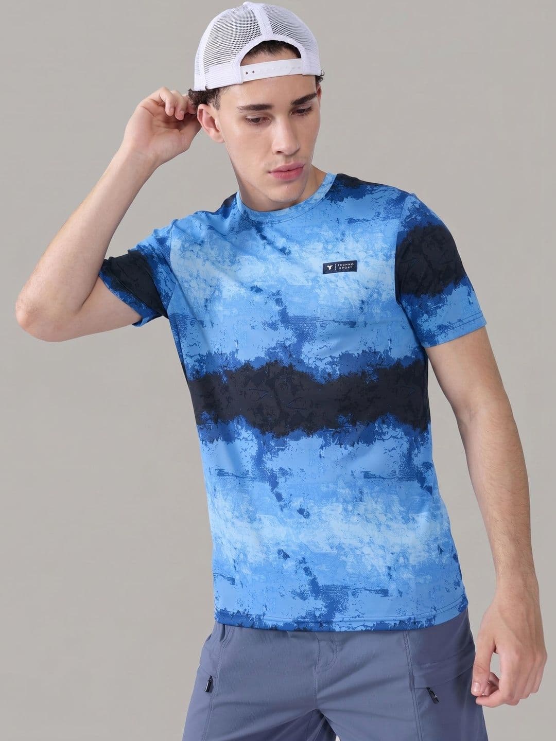 Technosport Men Printed Slim Fit T-shirt - view 1