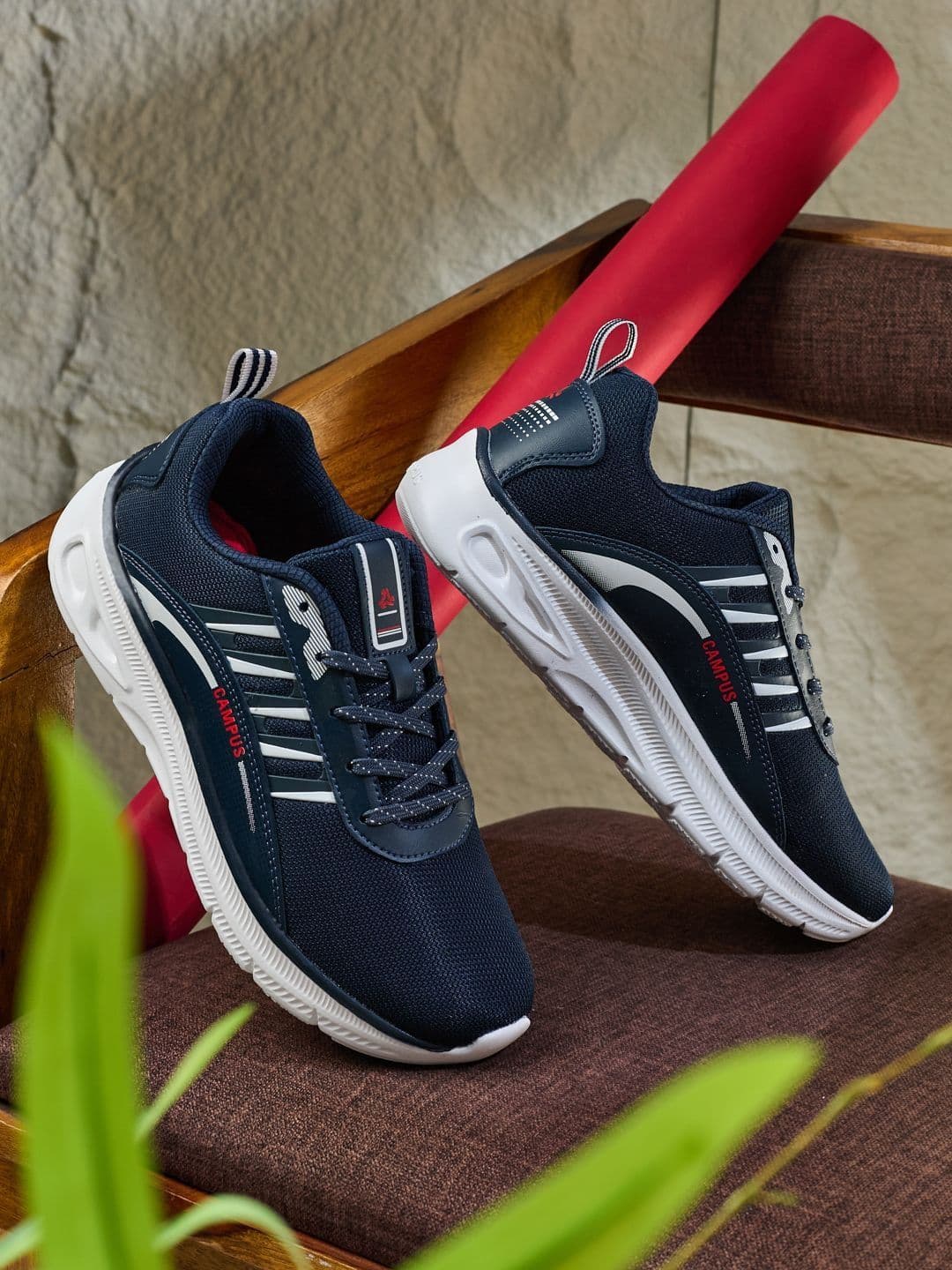 Campus Men Mesh Running Non-Marking Shoes - view 1