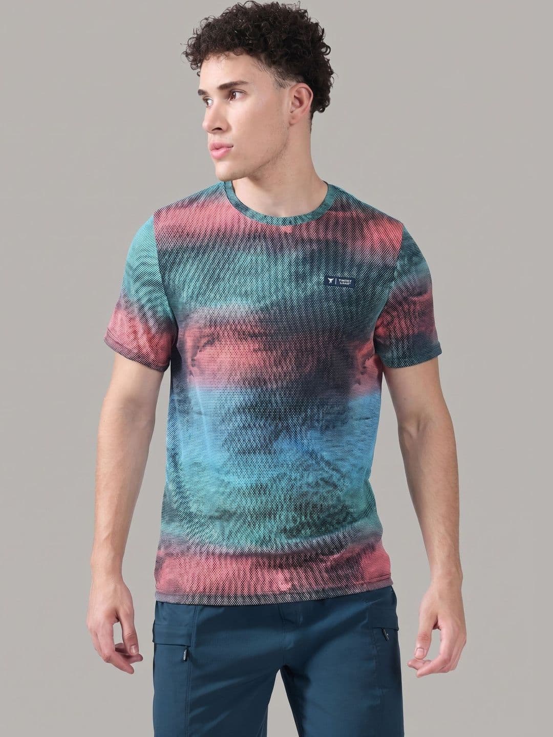 Technosport Men Printed Slim Fit T-shirt - view 1