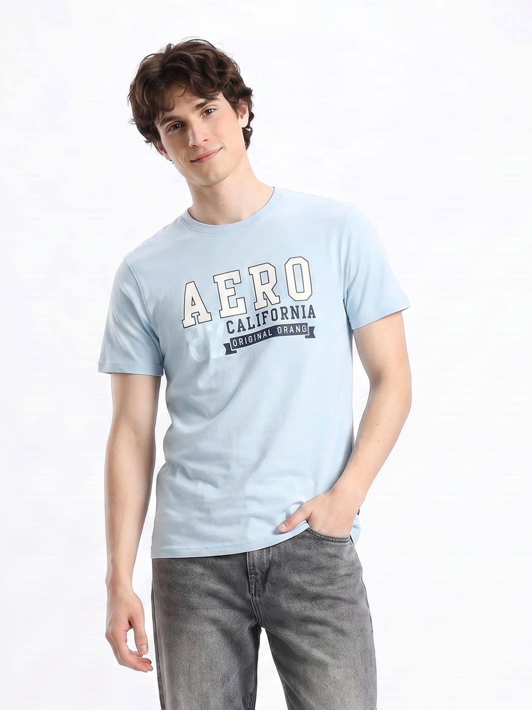 Aeropostale Brand Logo Printed Pure Cotton T-shirt - view 1