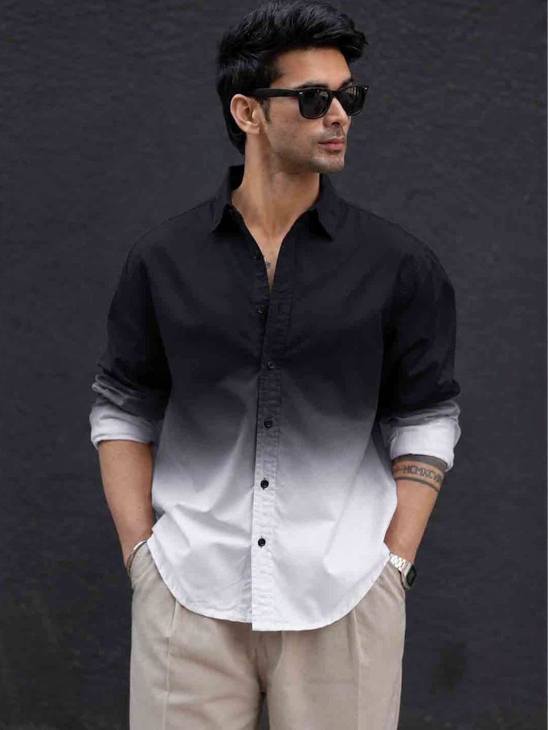 Uiriuy Men Ombre Casual Shirt - view 1