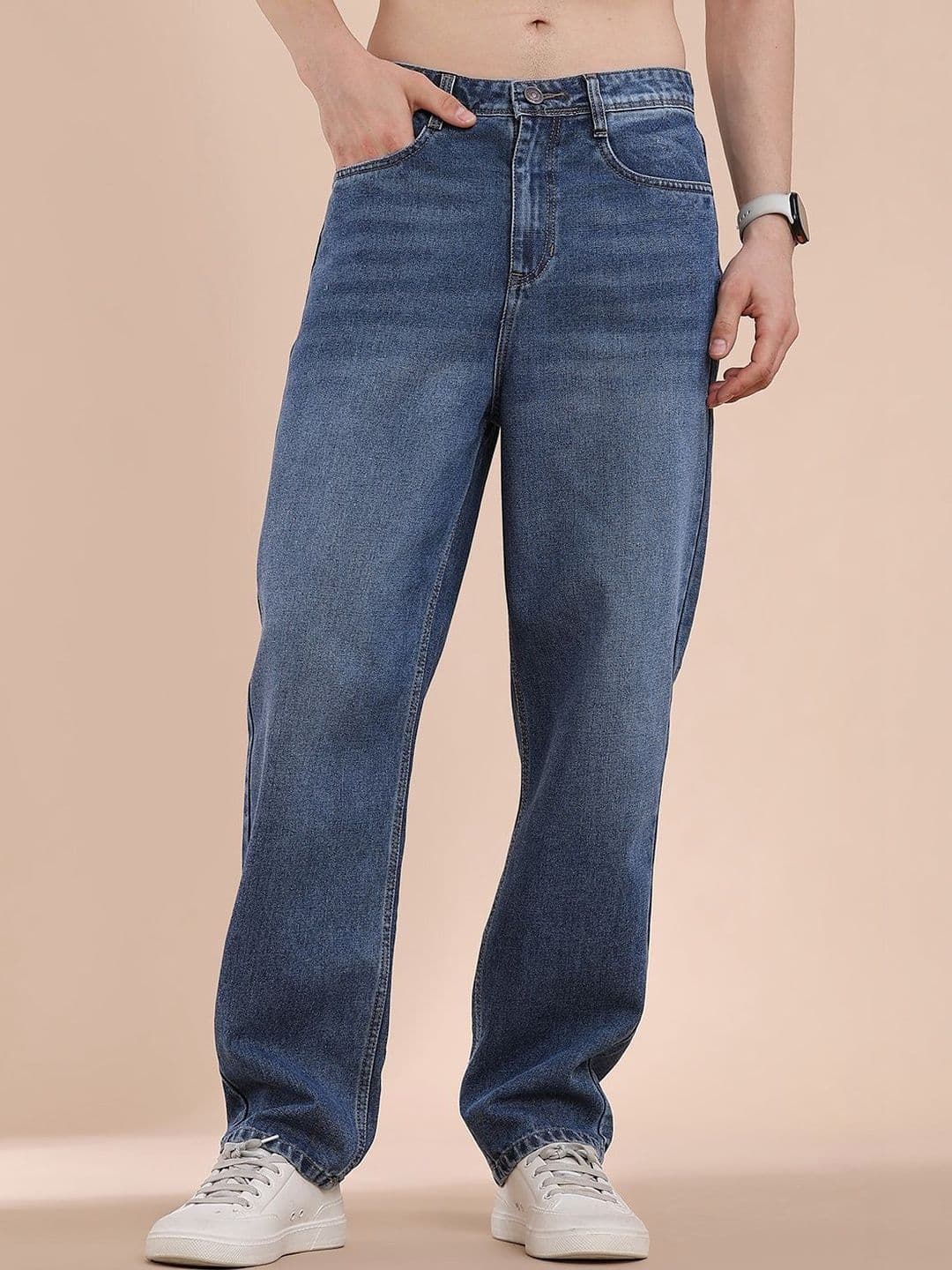 V-Mart Men Regular Fit Mid-Rise Stretchable Jeans - view 1