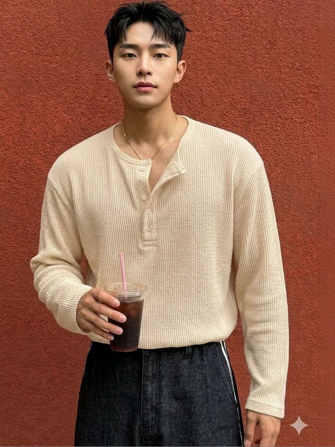 Imsa Moda Men Henley Neck T-shirt - view 1