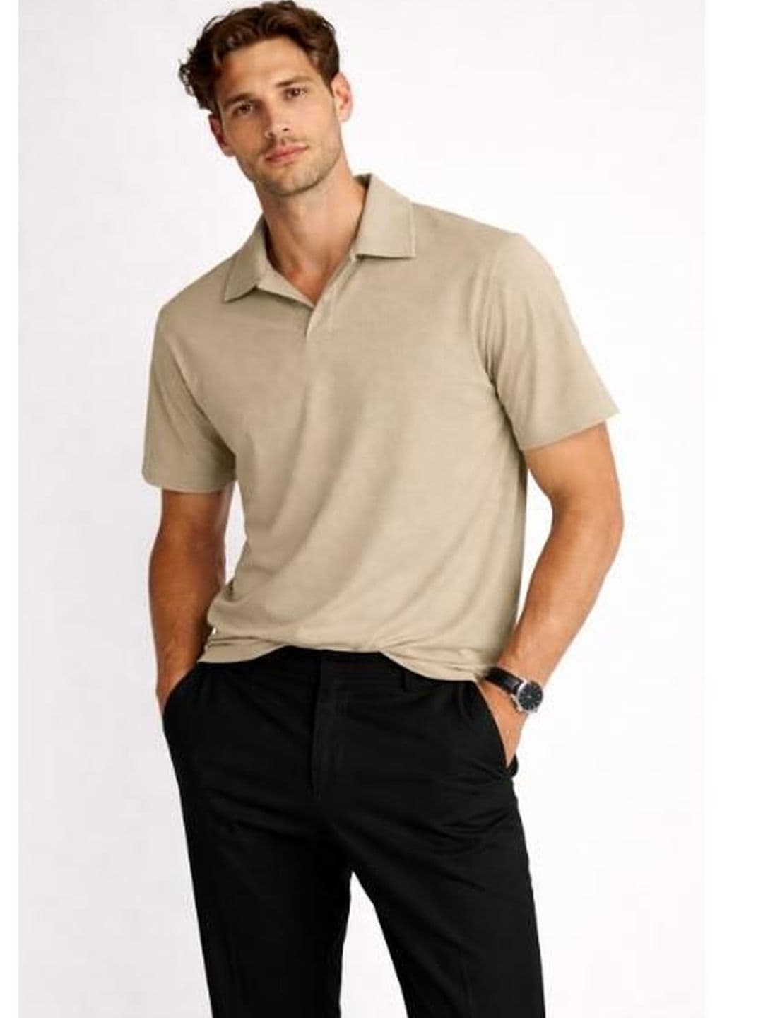 ViigoBella Men Polo Collar T-shirt - view 1