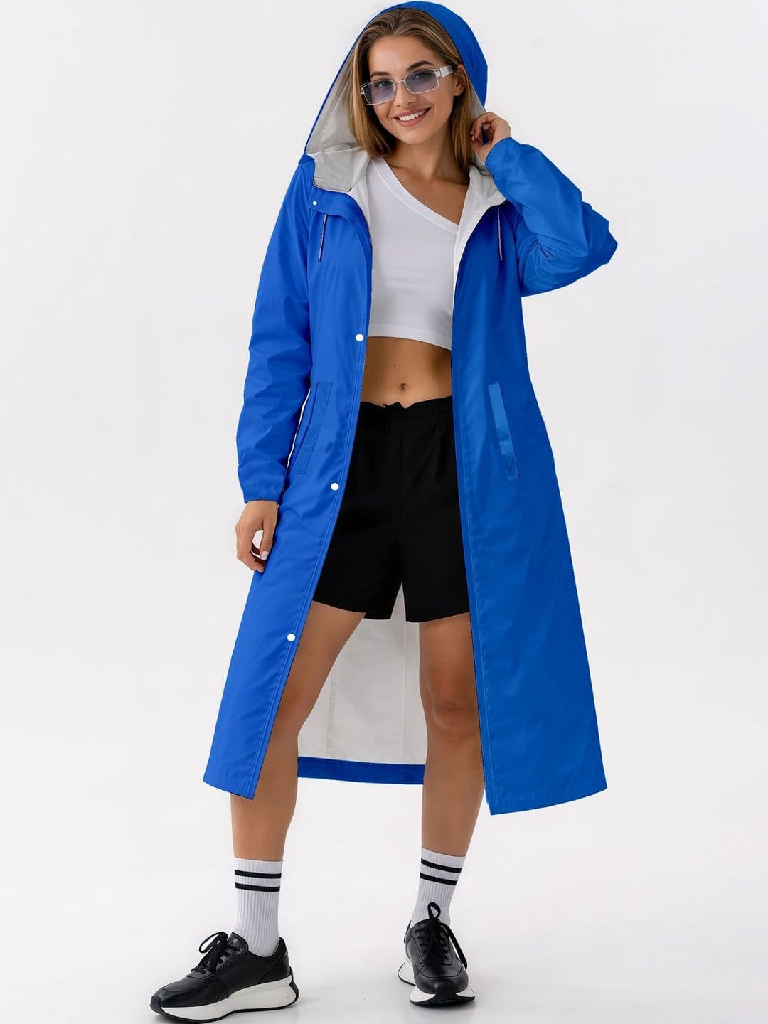 CAMISON Hooded Waterproof Reversible Raincoat - view 1