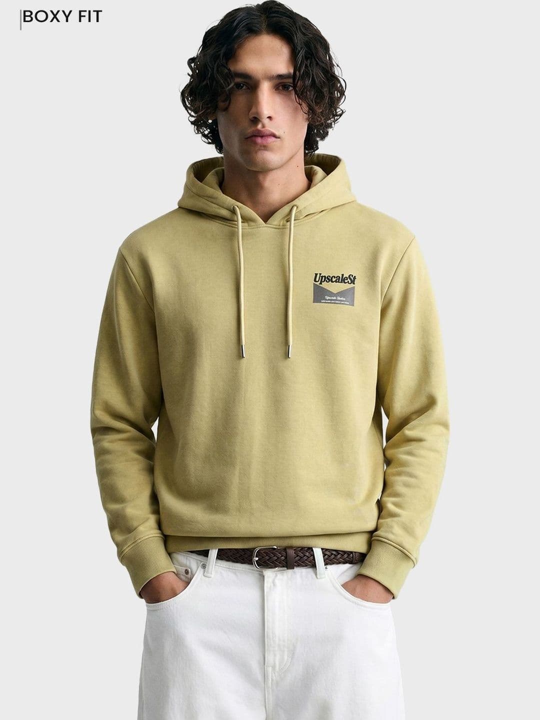 The Indian Garage Co Men Printed Hooded Sweatshirt - view 1