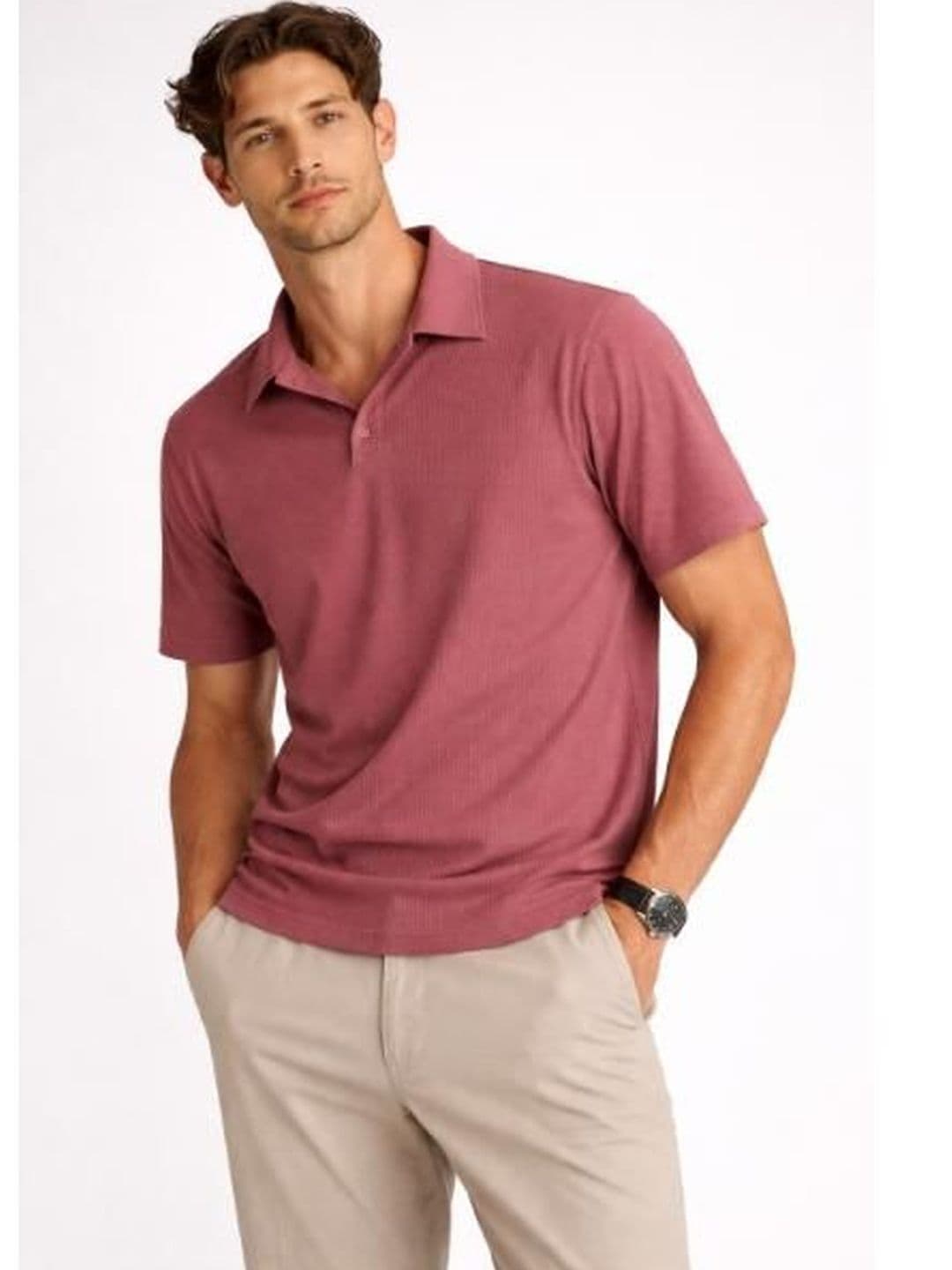 ViigoBella Men Polo Collar T-shirt - view 1