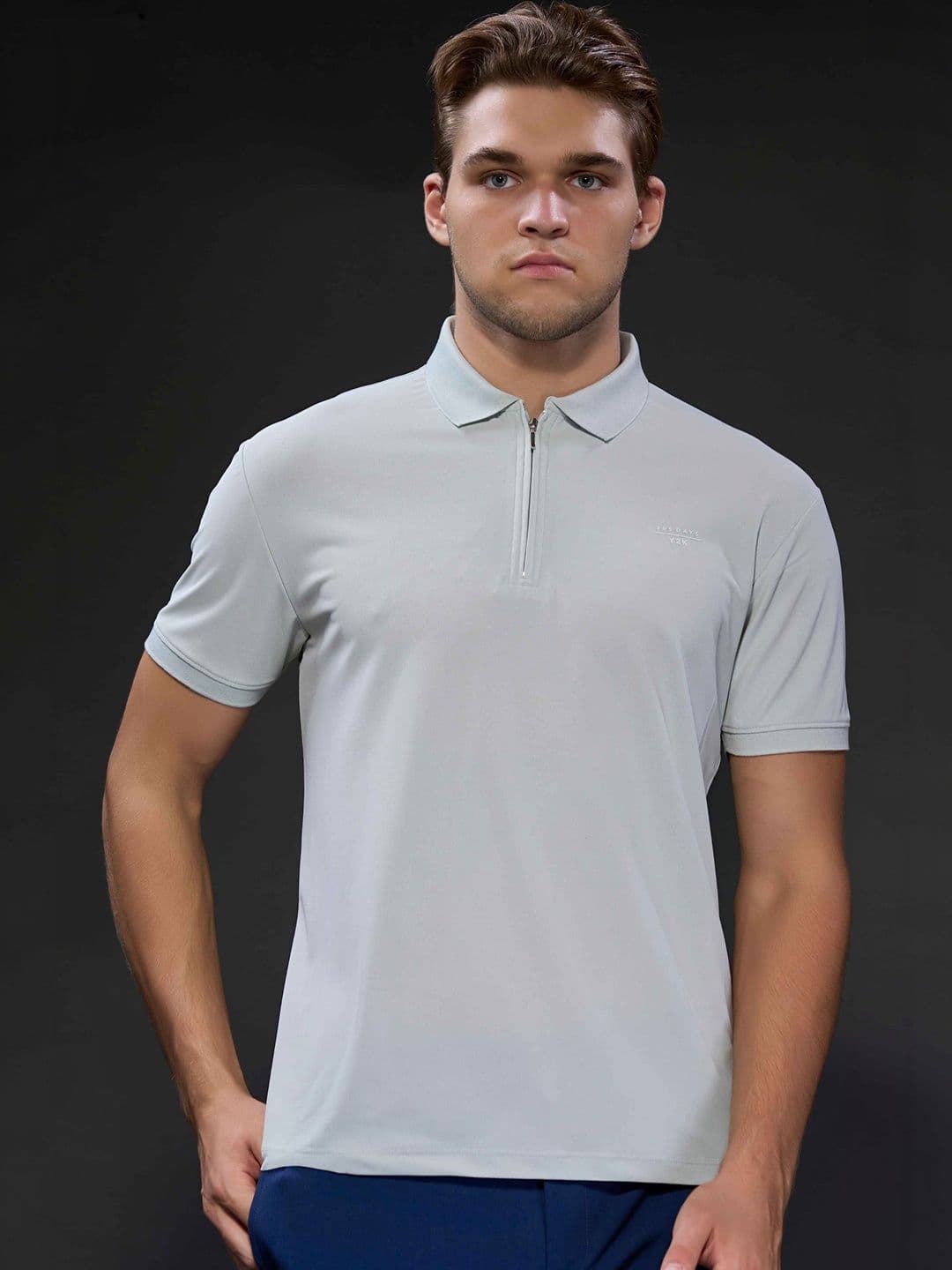 MAXZONE Men Polo Collar T-shirt - view 1