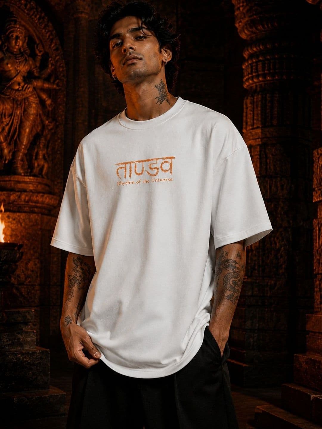 Warrior World Printed Drop-Shoulder Sleeves T-shirt - view 1