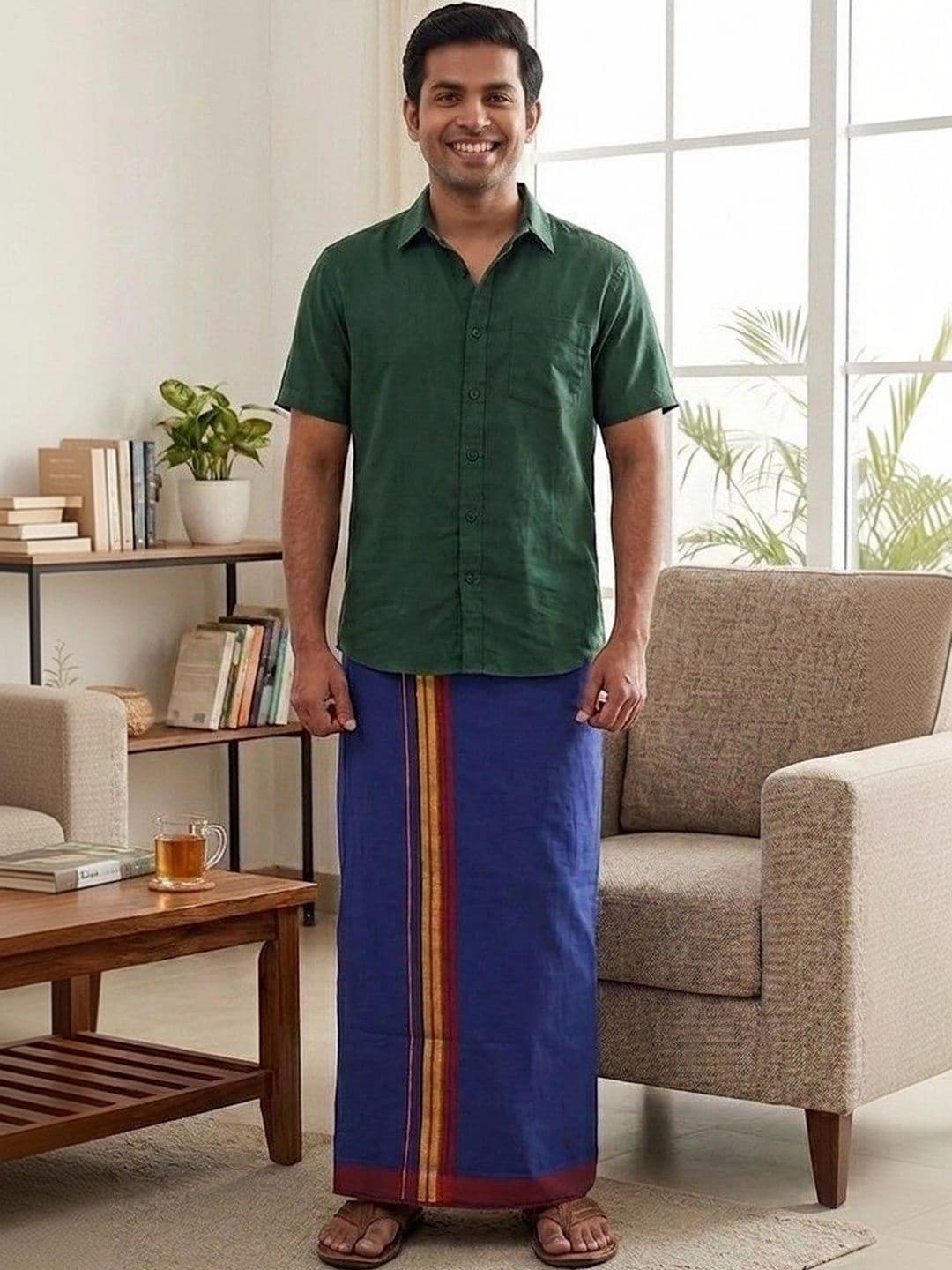 Sharan Elegance Men Cotton Blend Dhoti Dhotis - view 1