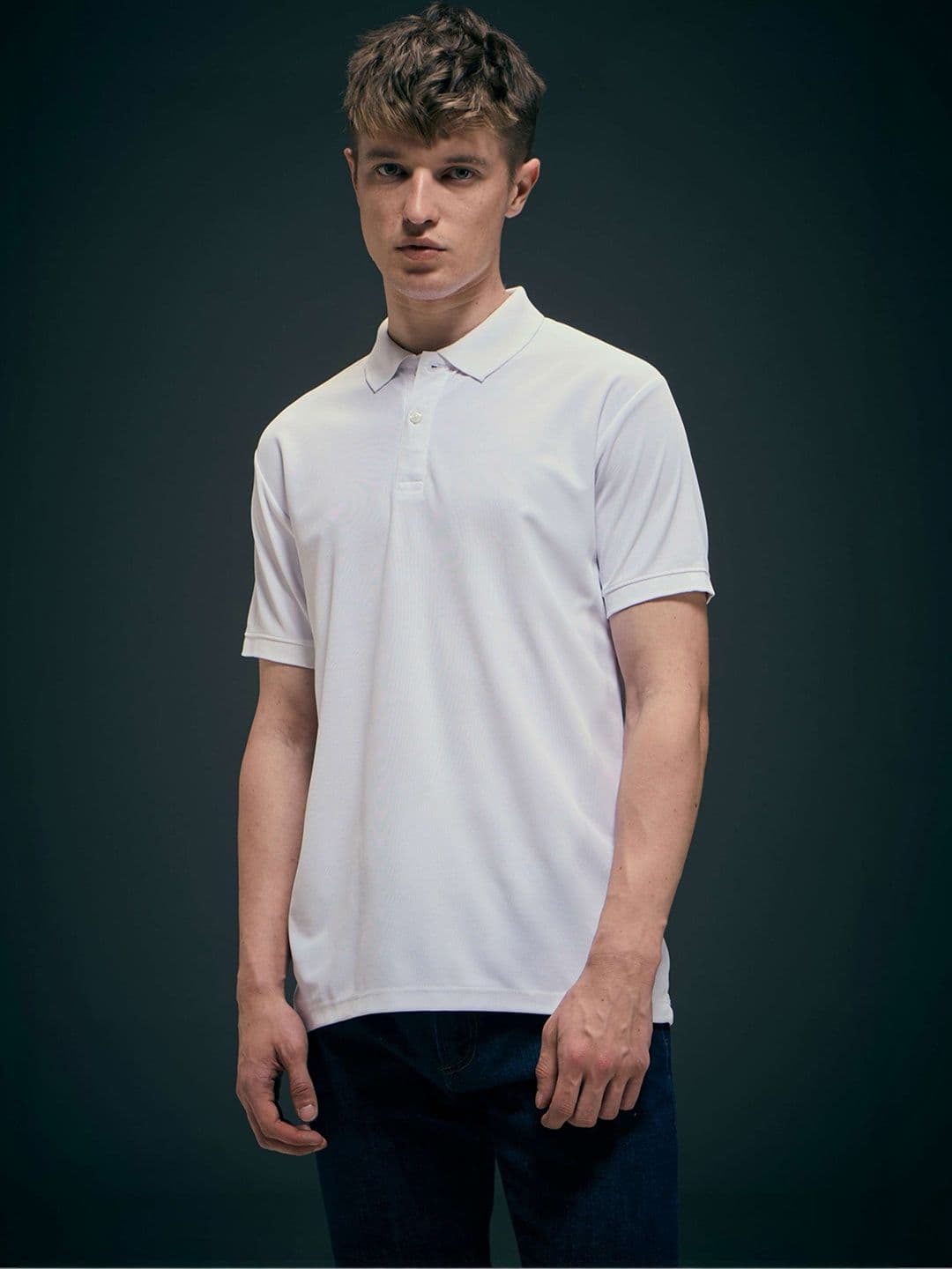 MAXZONE Men Polo Collar T-shirt - view 1