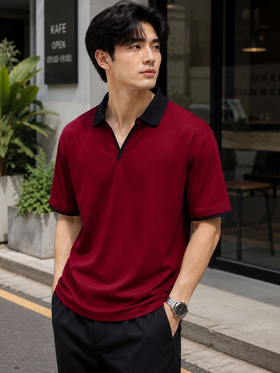 Moda Rapido Men Polo Collar T-shirt - view 1