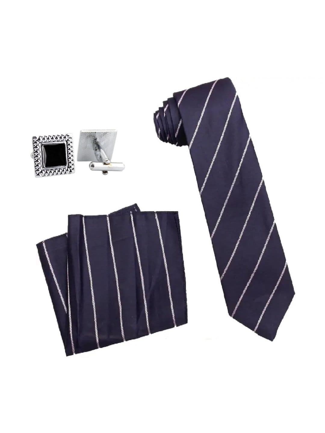 Fashmade Men Striped Skinny Tie - view 1