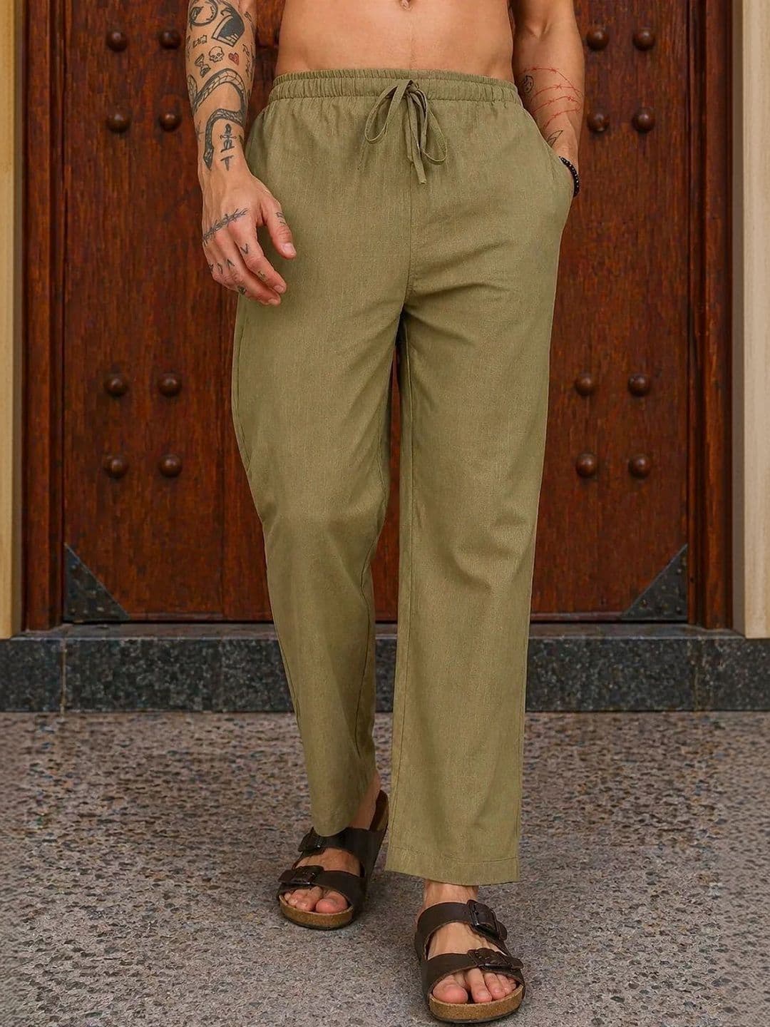 HERE&NOW Men Relaxed Easy Wash Trousers - view 1