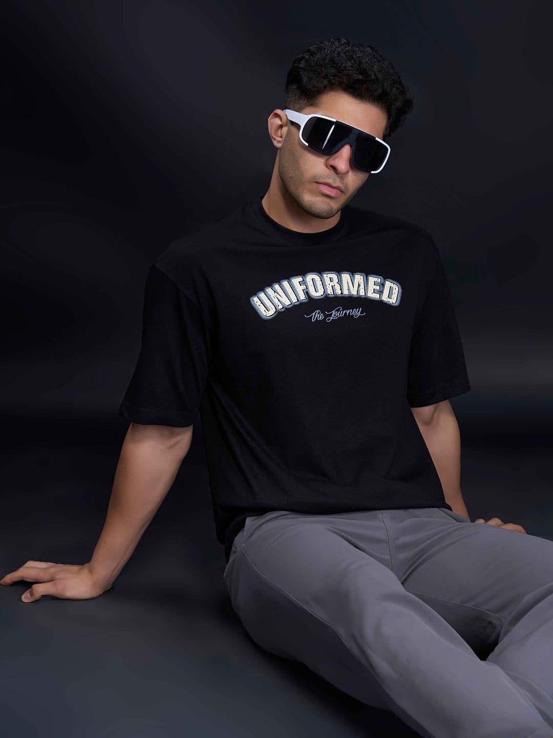 MAXZONE Men Typography Printed Pure Cotton T-shirt - view 1