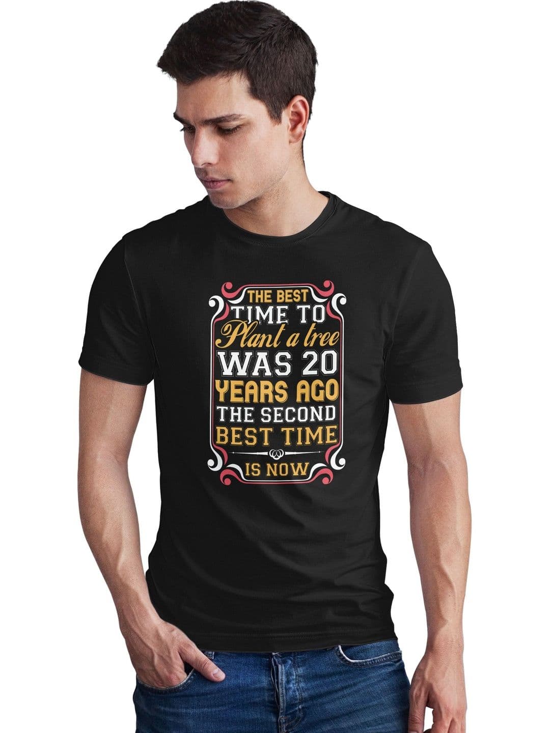 Seekbuylove Men Typography Printed Bio Finish T-shirt - view 1