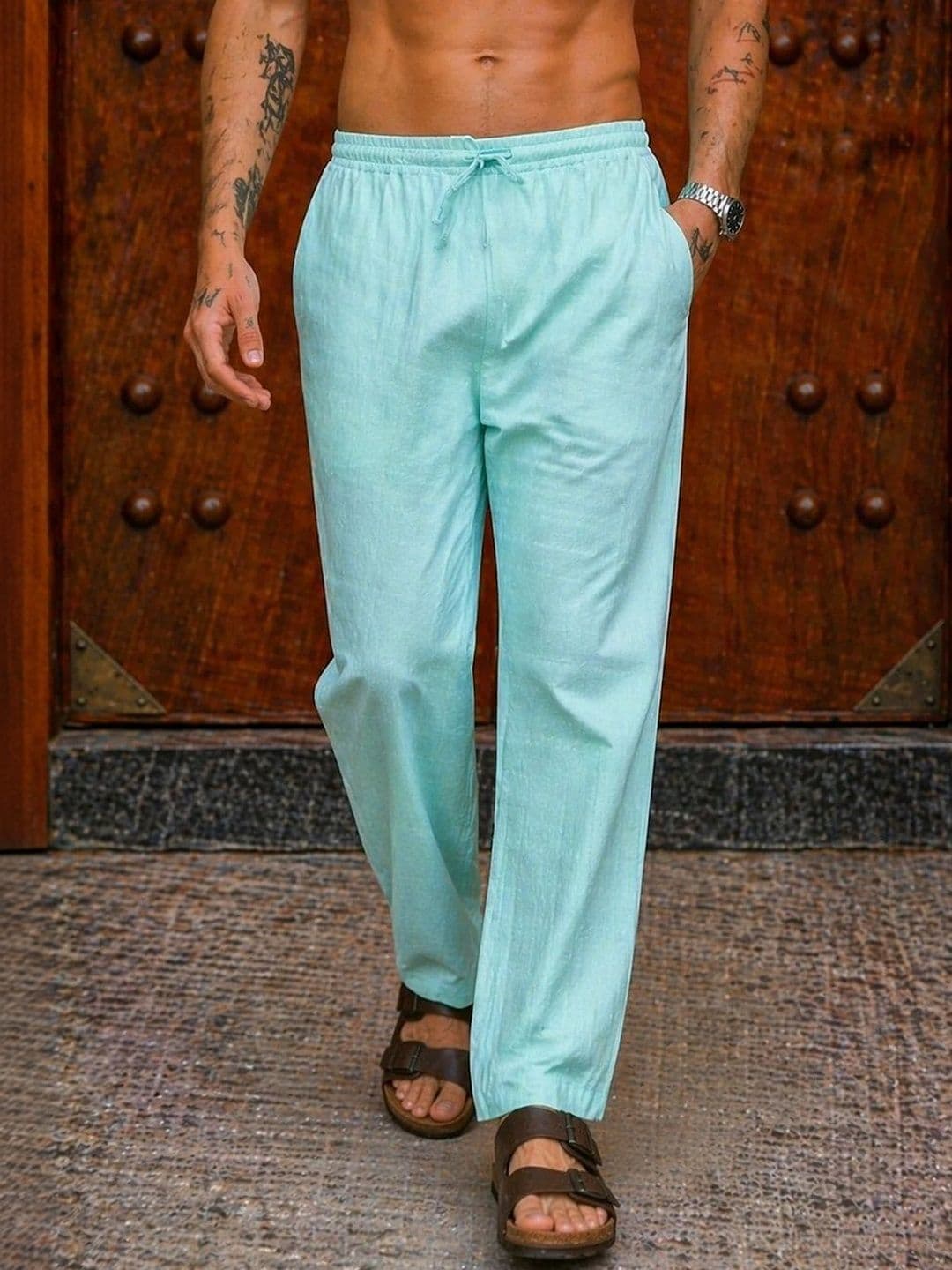 HERE&NOW Men Relaxed Easy Wash Trousers - view 1