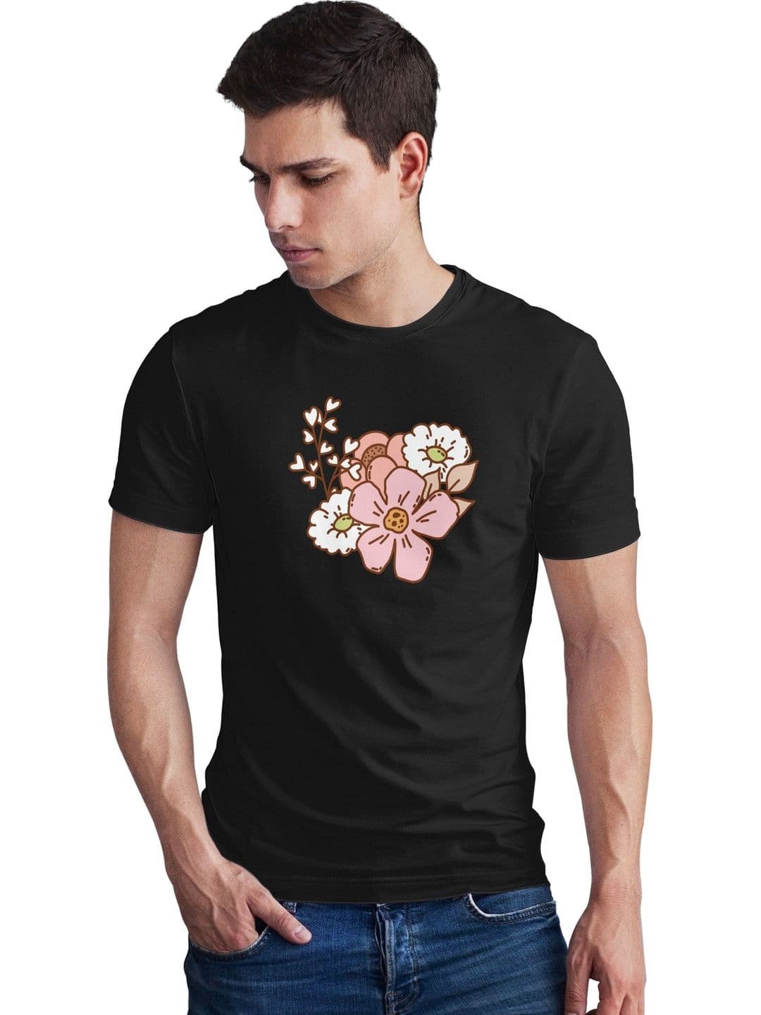 Seekbuylove Men Floral Printed Bio Finish T-shirt - view 1