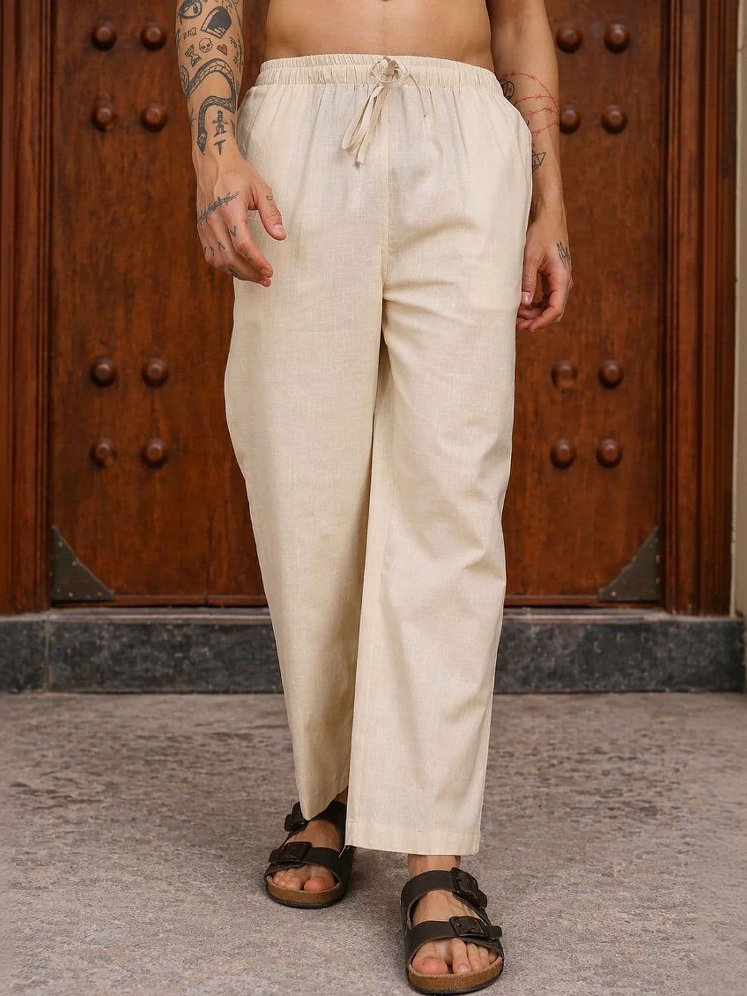 HERE&NOW Men Relaxed Easy Wash Trousers - view 1