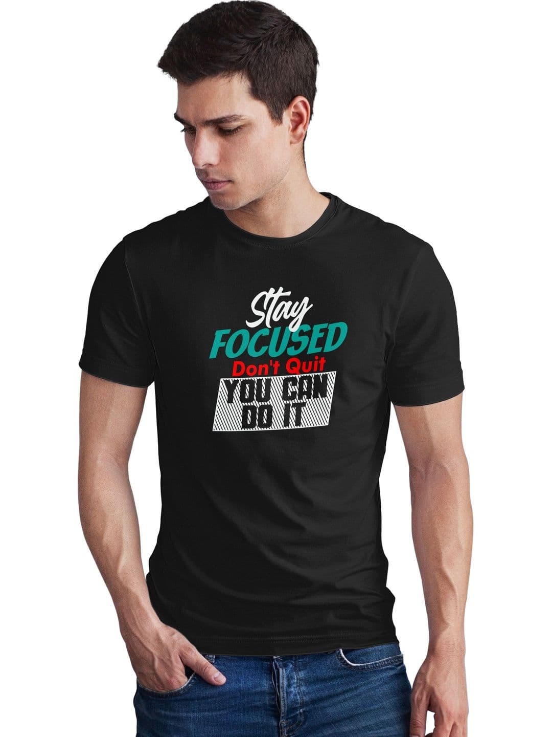 Seekbuylove Men Typography Printed Bio Finish T-shirt - view 1