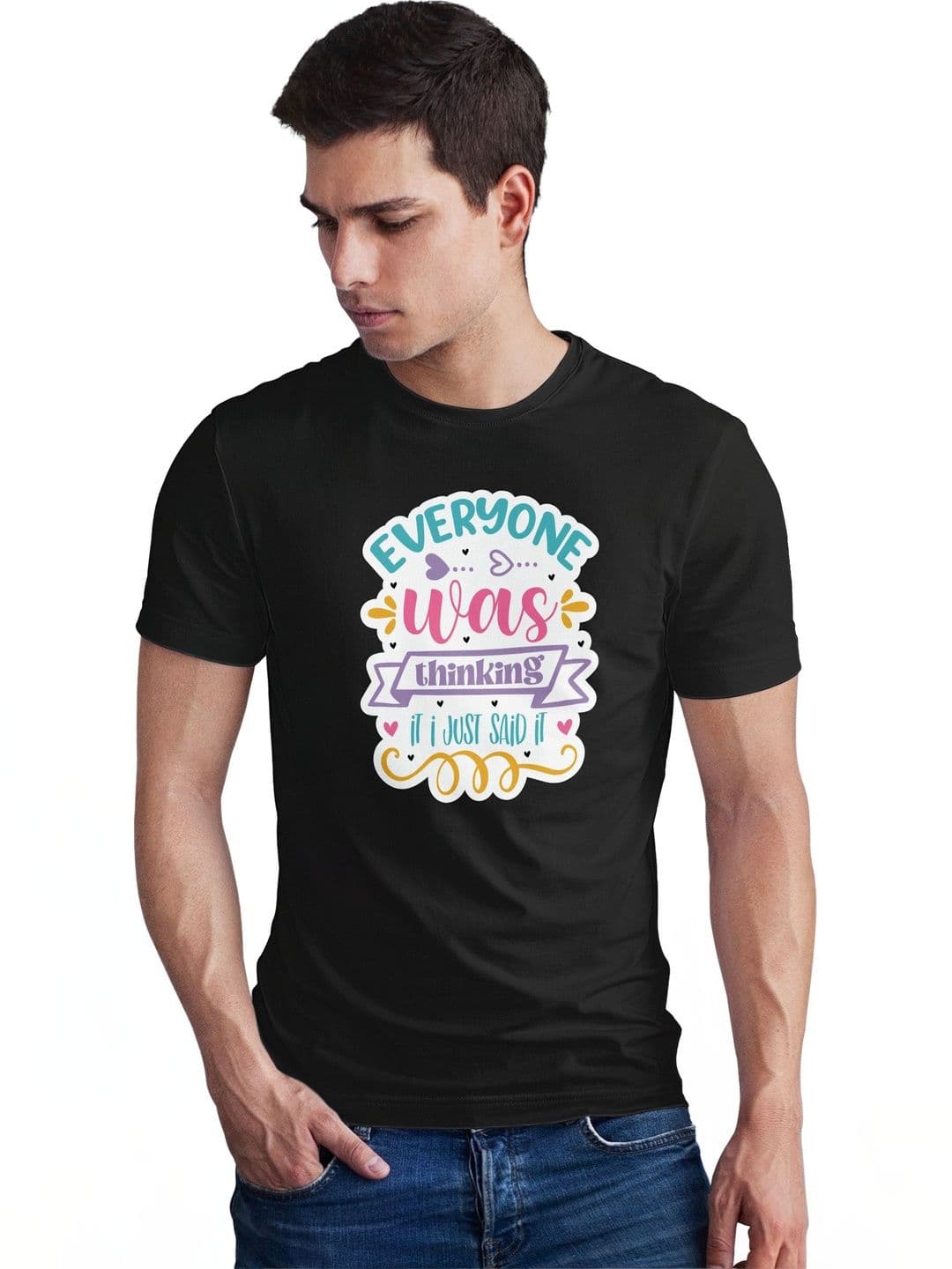 Seekbuylove Men Typography Printed Bio Finish T-shirt - view 1
