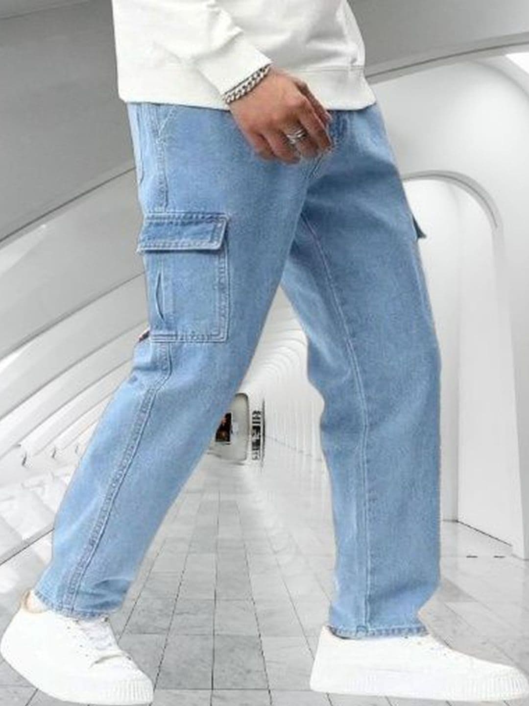 Playfeel Men Loose Mid-Rise Jeans - view 1